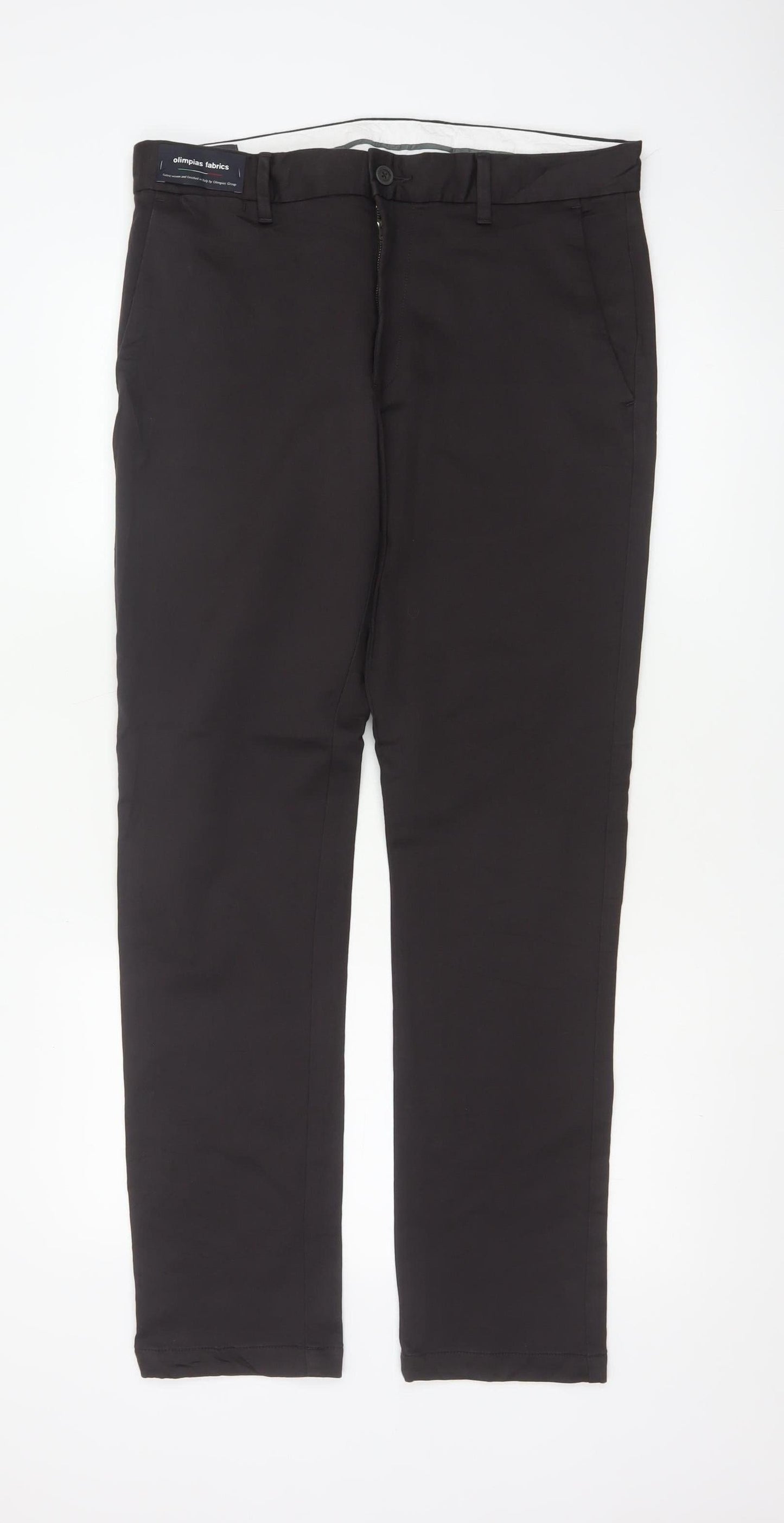 Marks and Spencer Autograph Men's Black Slim Fit Chino Trousers 32W