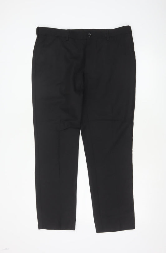 Marks and Spencer Men's Black Slim Fit Dress Pants Size 36S