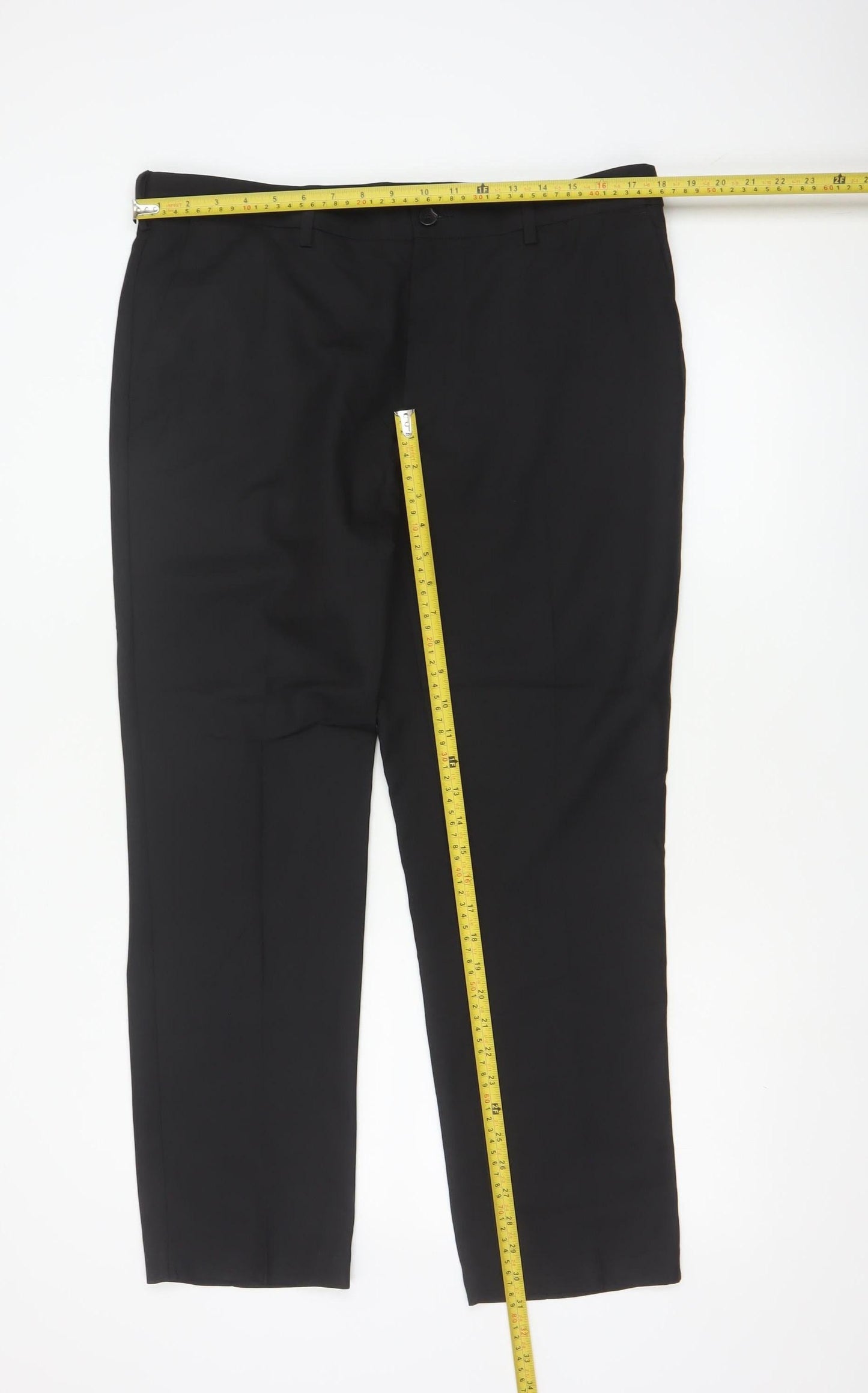 Marks and Spencer Men's Black Slim Fit Dress Pants Size 36S