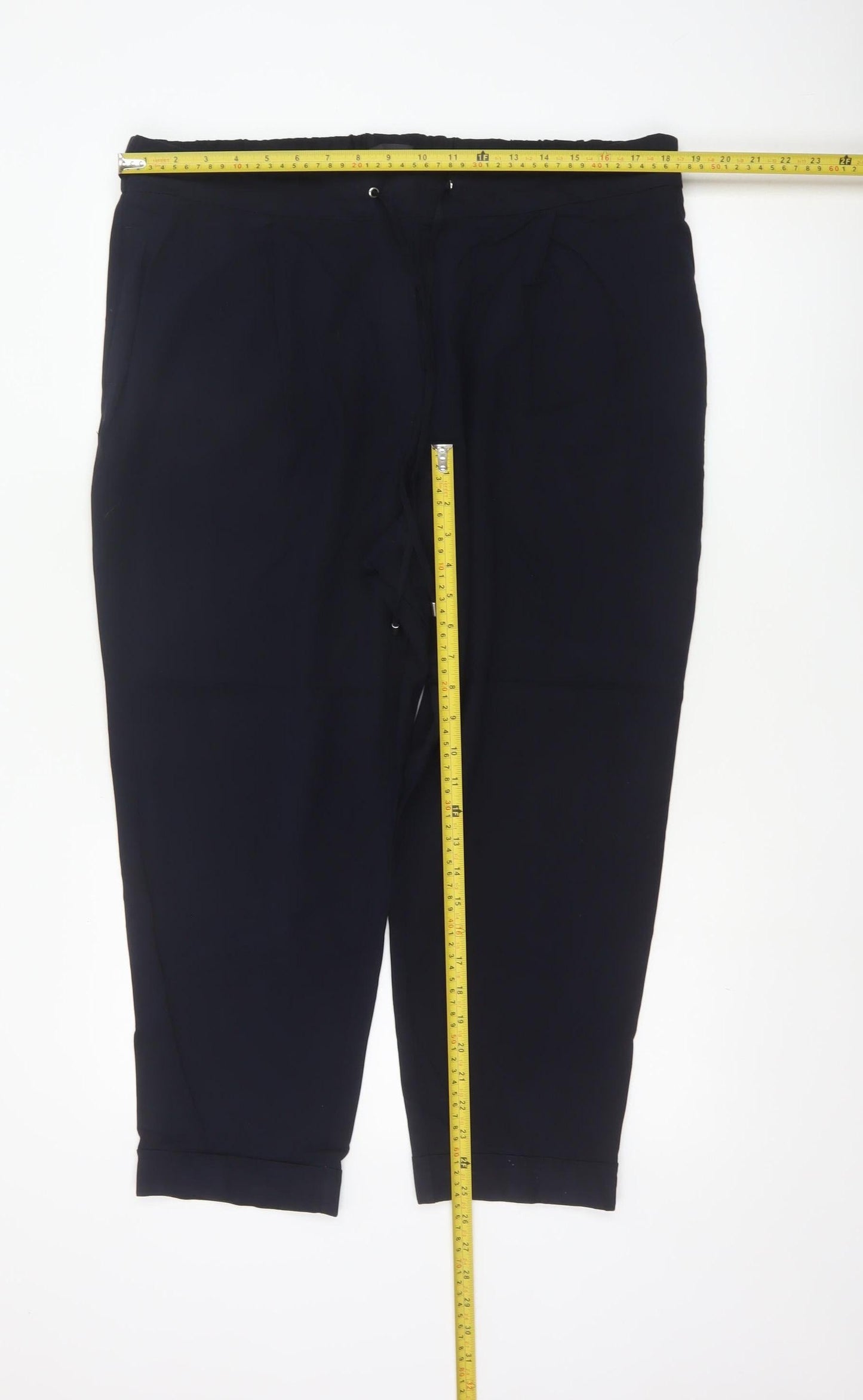 Marks and Spencer Women’s Blue Jogger Trousers Size 18 Short