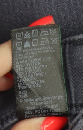 Marks and Spencer Womens Grey Jogger Trousers Size 16 Regular