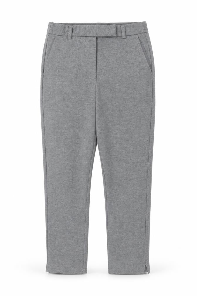 Marks & Spencer Womens Grey Size 8 Slim Fit Ankle Trousers
