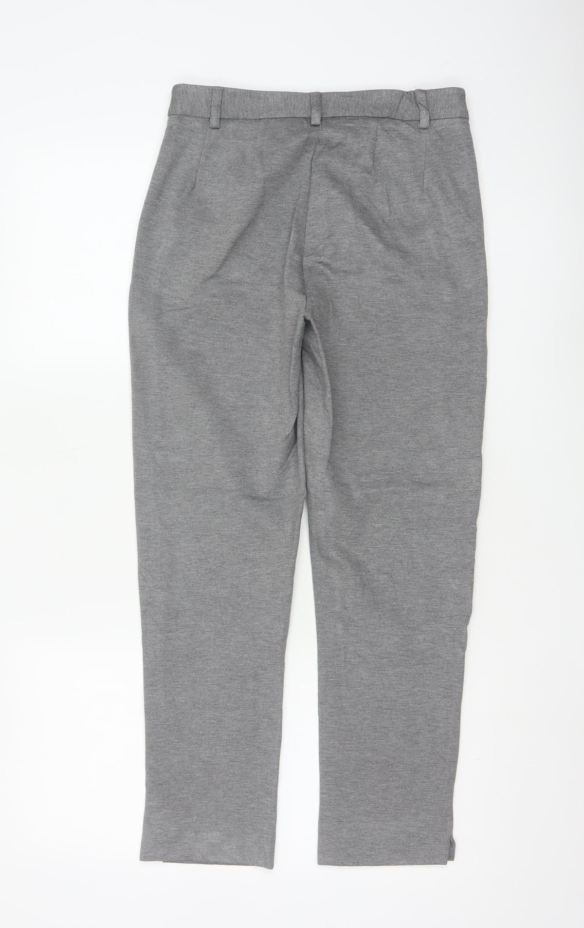 Marks & Spencer Womens Grey Size 8 Slim Fit Ankle Trousers