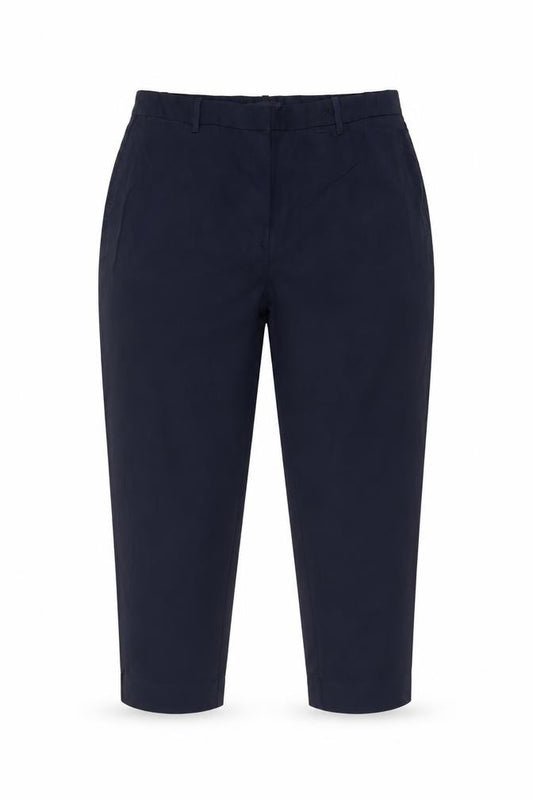 Marks and Spencer Women’s Blue Cropped Twill Trousers Size 16