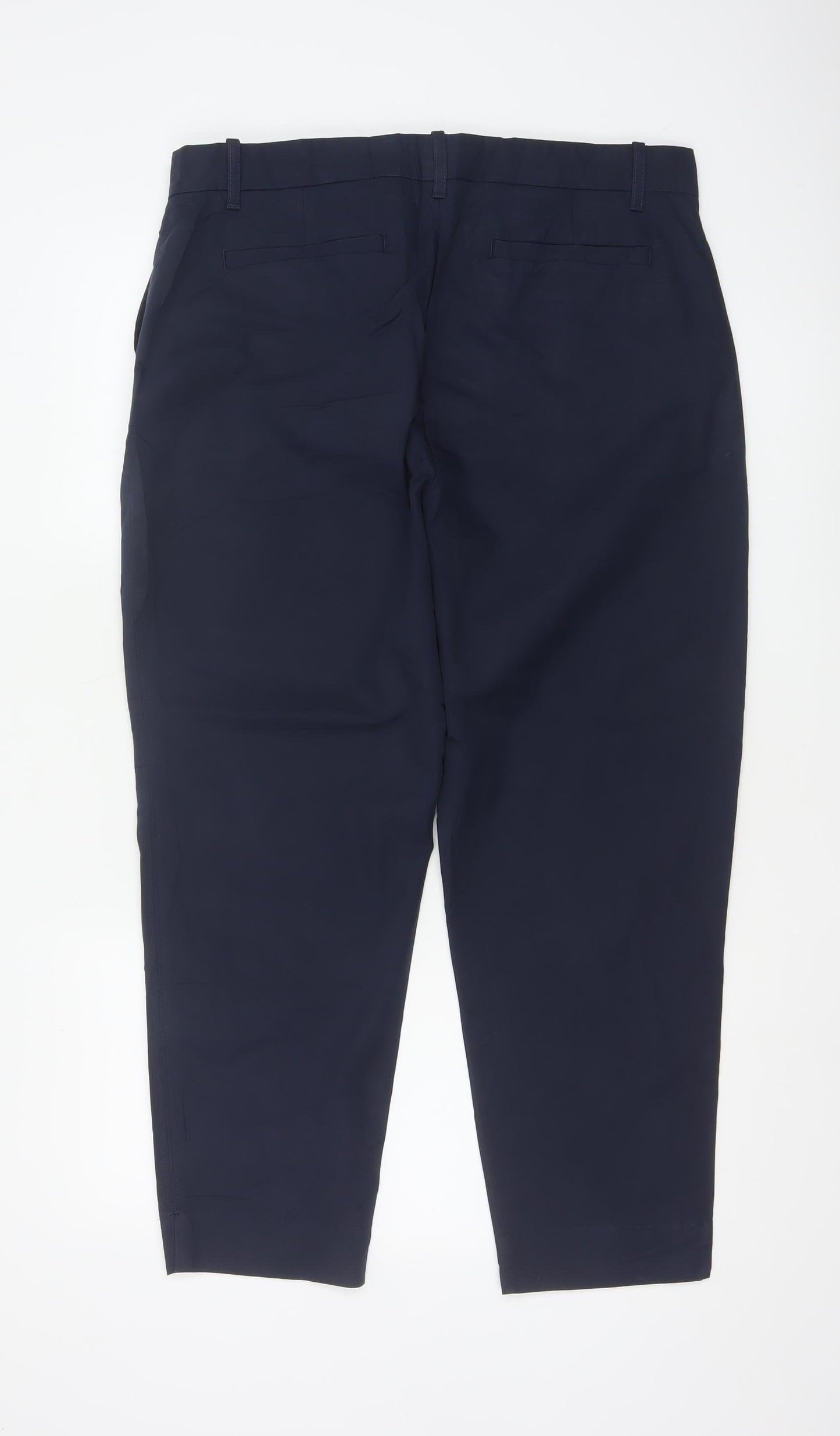 Marks and Spencer Women’s Blue Cropped Twill Trousers Size 16