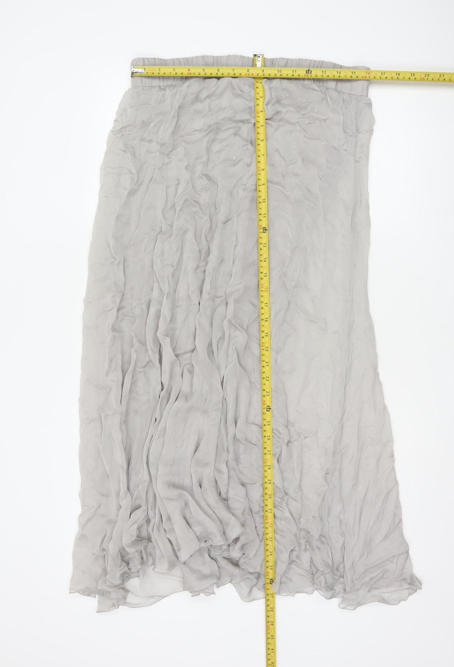 Phase Eight Women’s Grey Silk A-Line Long Skirt Size 10