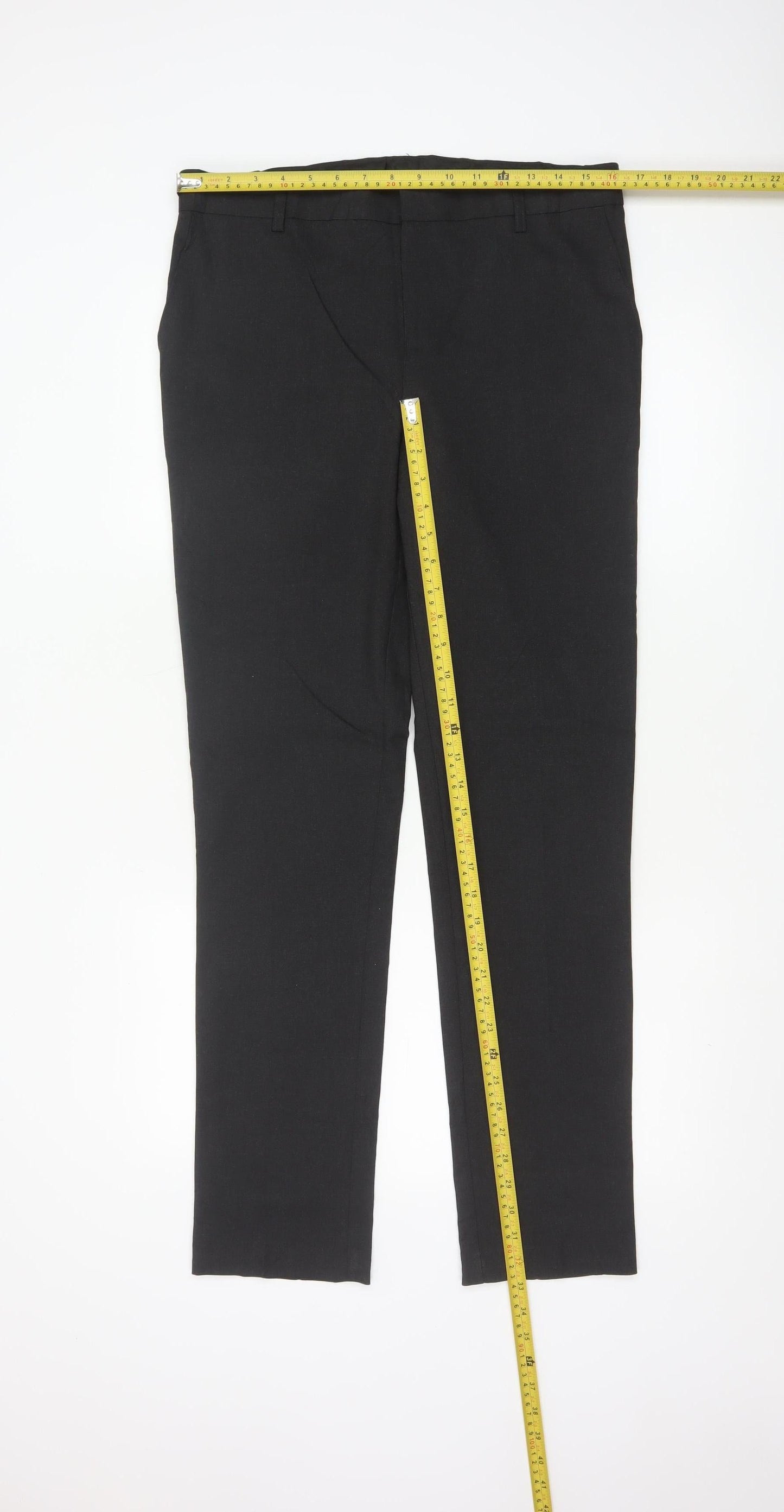 Marks and Spencer Boys Black Dress Pants 15-16 Years 32in Waist 33in Leg
