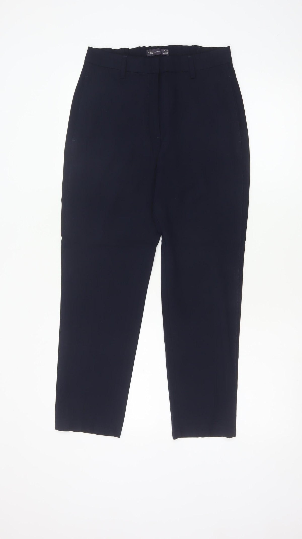 Marks and Spencer Women's Navy Blue Short Length Trousers Size 8