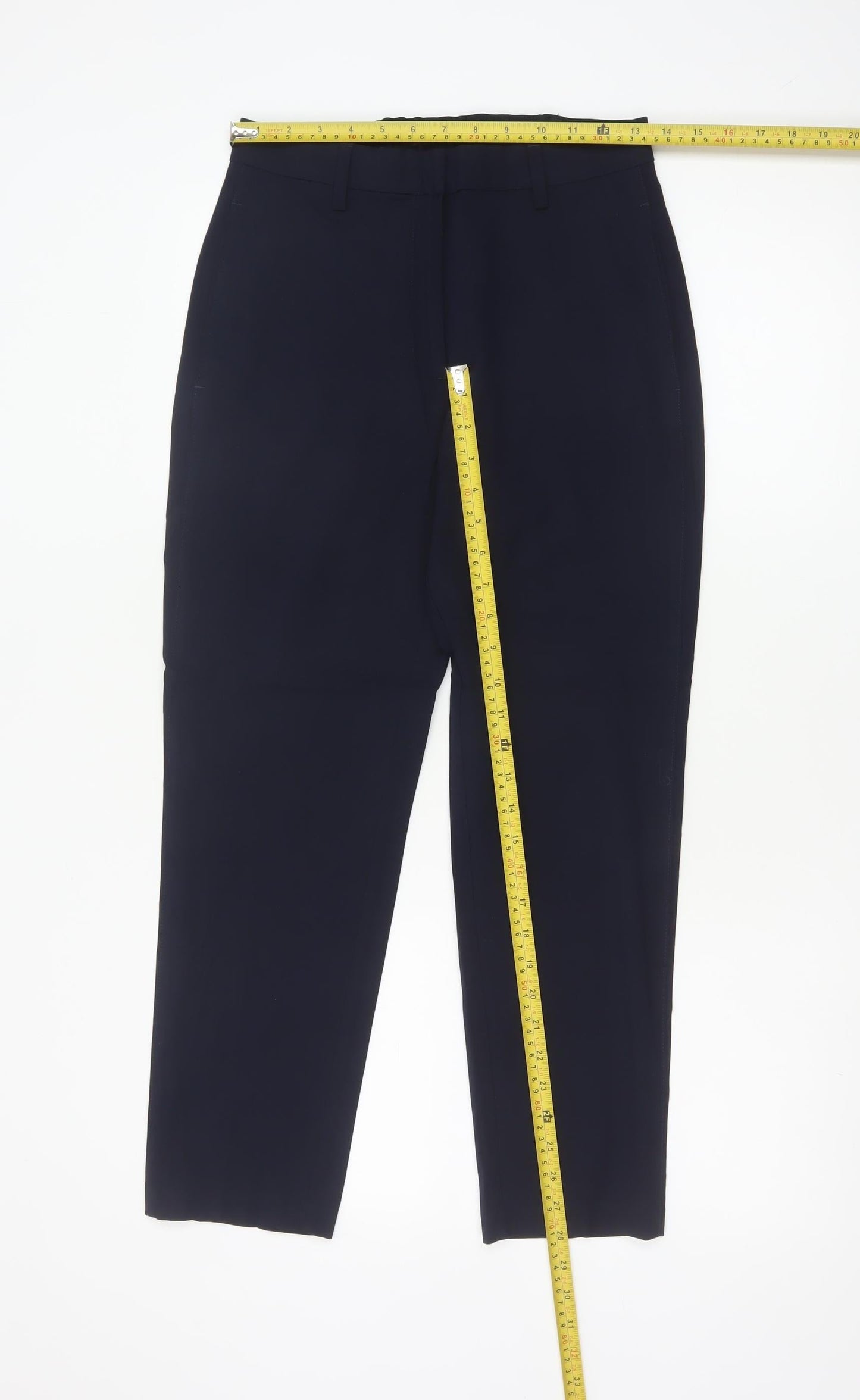 Marks and Spencer Women's Navy Blue Short Length Trousers Size 8