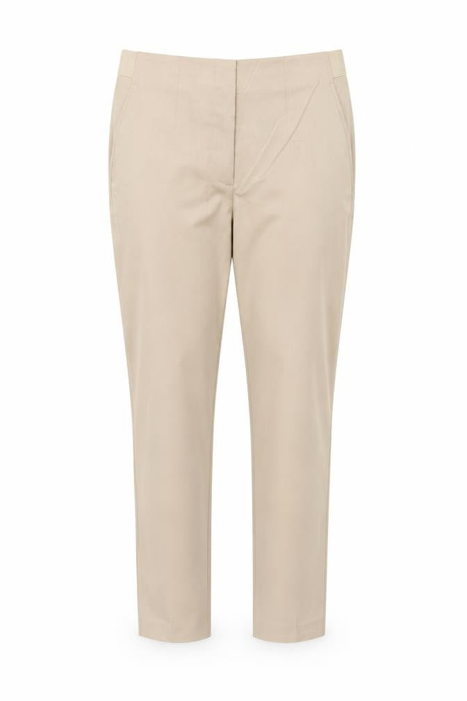 Marks & Spencer Women Beige Chino Trousers Size 14 Short
