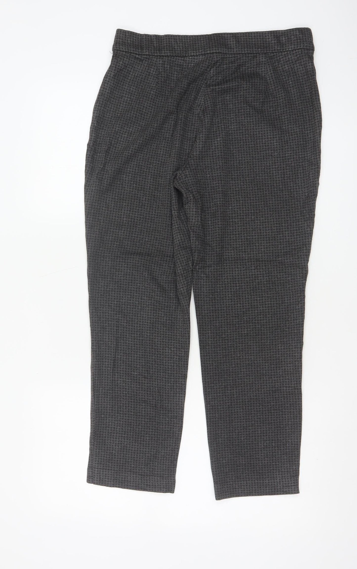 Marks and Spencer Women Charcoal Mix Size 14 Regular Trousers