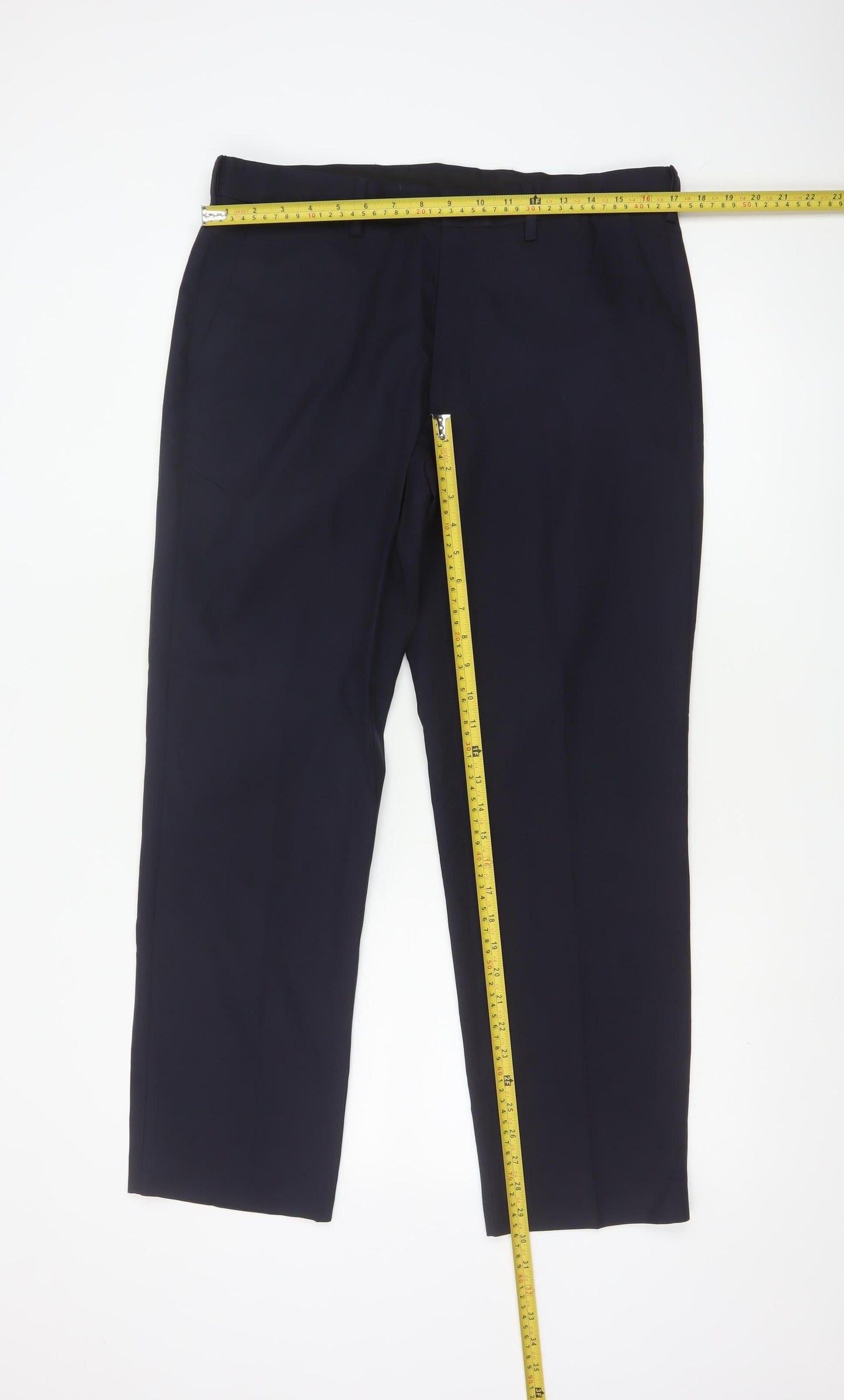 Marks and Spencer Men's Black Regular Fit Dress Trousers 34W 29L