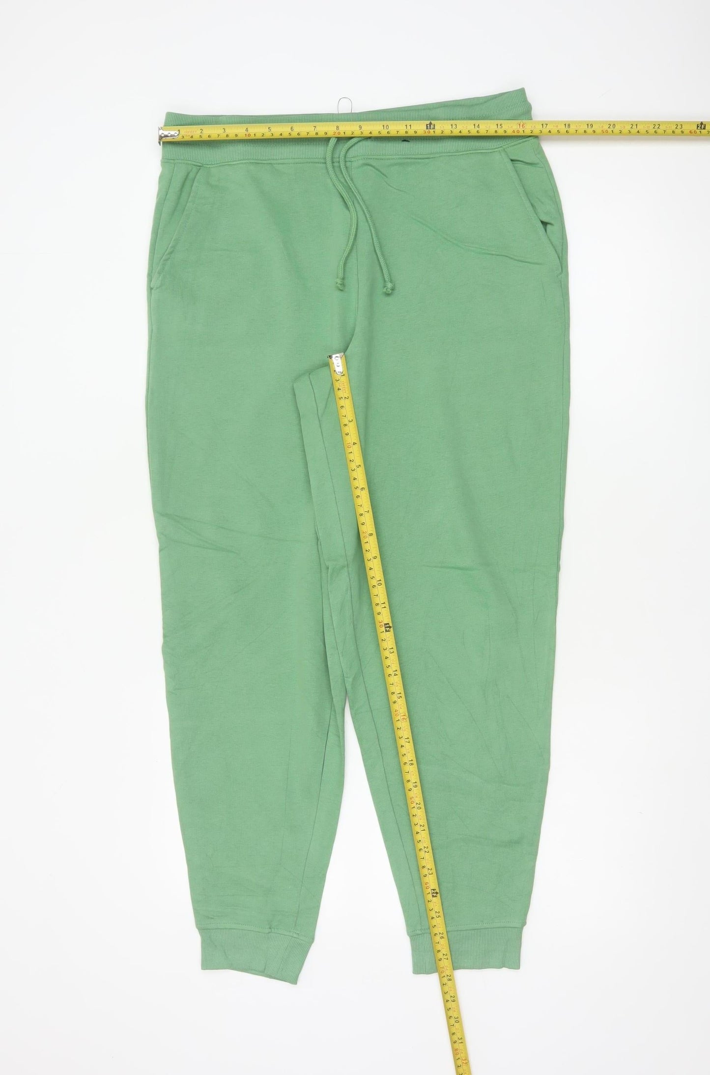Marks and Spencer Women’s Green Cotton Jogger Trousers Size 14