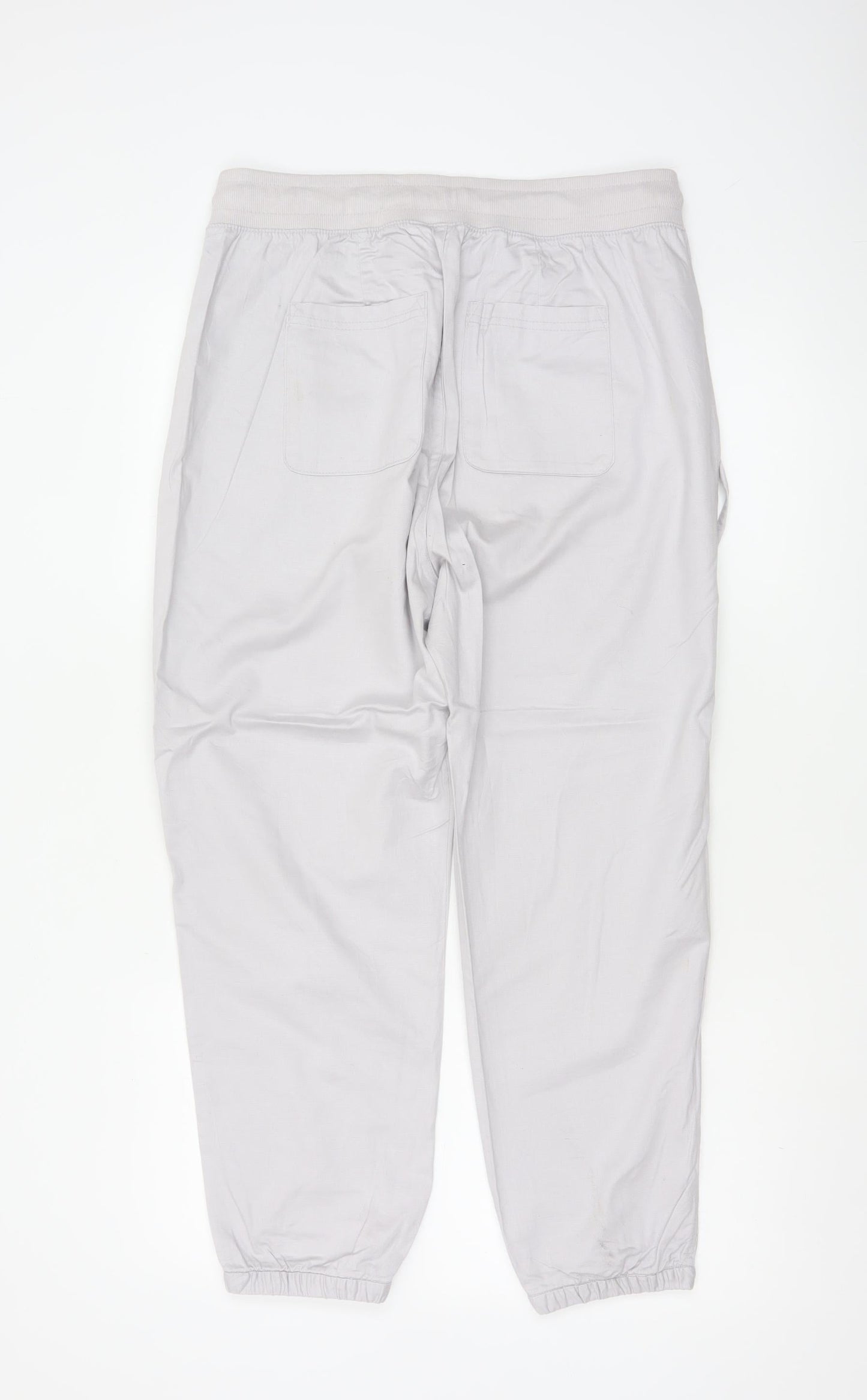 GAP Women’s Grey Cotton Jogger Trousers M Relaxed Fit