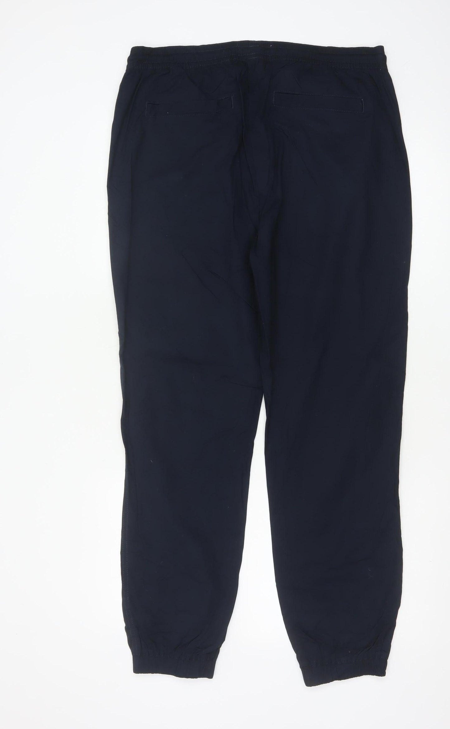 Marks and Spencer Men's Blue Cotton Jogger Trousers M