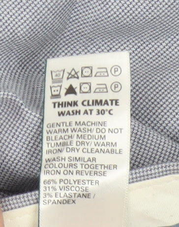 Marks and Spencer Mens Grey Slim Fit Chino Trousers 30W 31L
