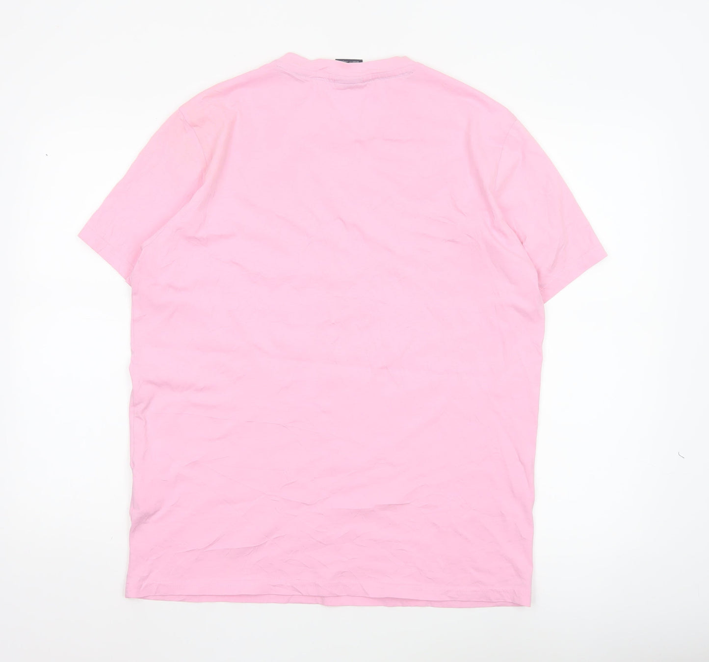 Champion Men's Pink Graphic Logo T-Shirt Size L Regular Fit
