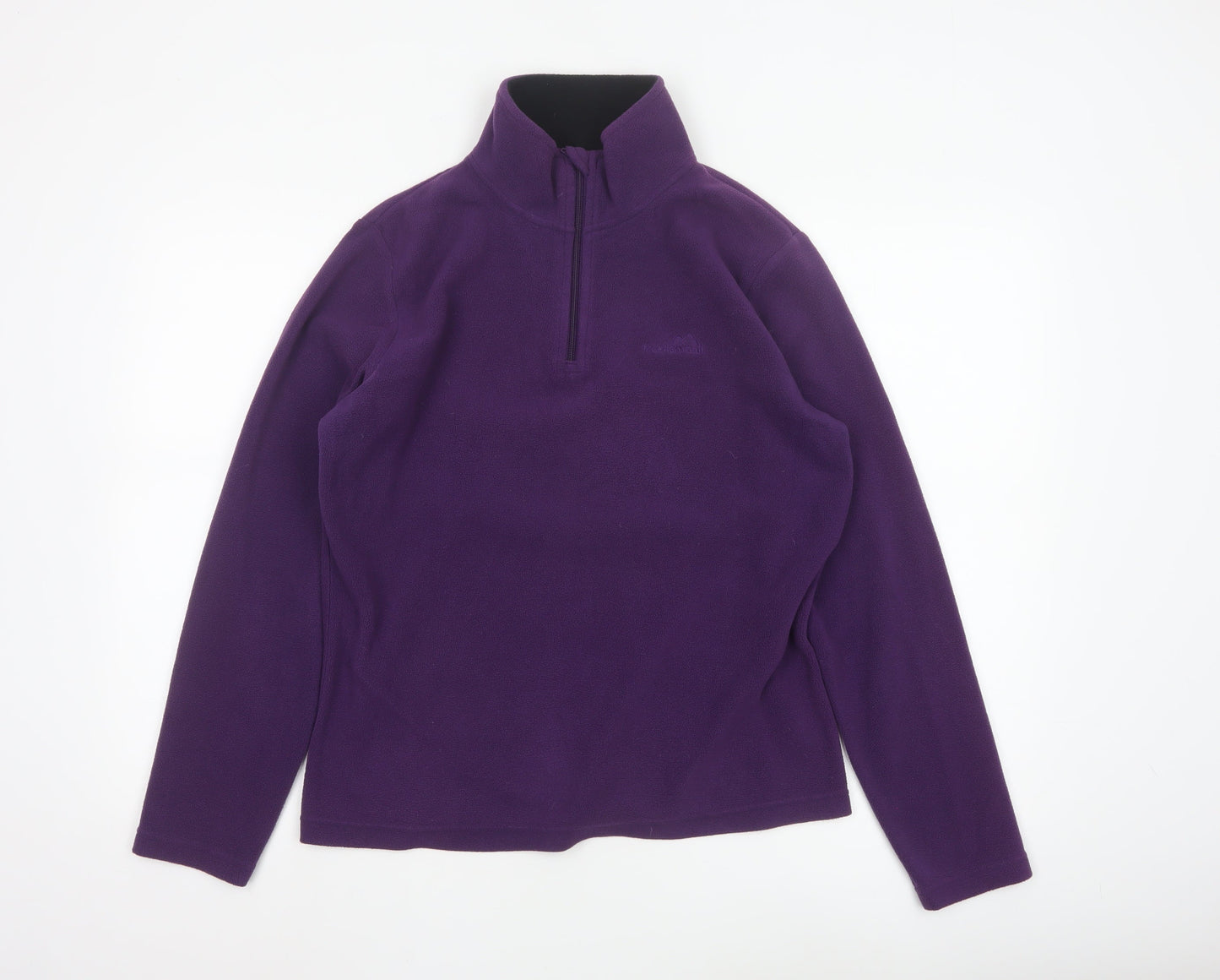 Freedom Trail Womens Purple 1/4 Zip Fleece Sweatshirt Size 12