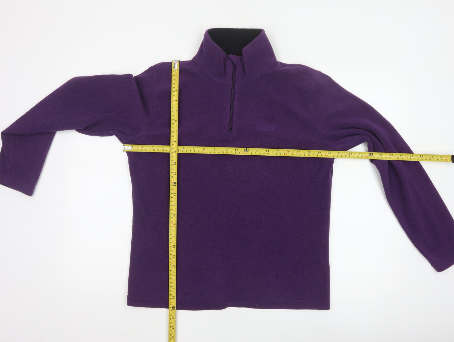 Freedom Trail Womens Purple 1/4 Zip Fleece Sweatshirt Size 12