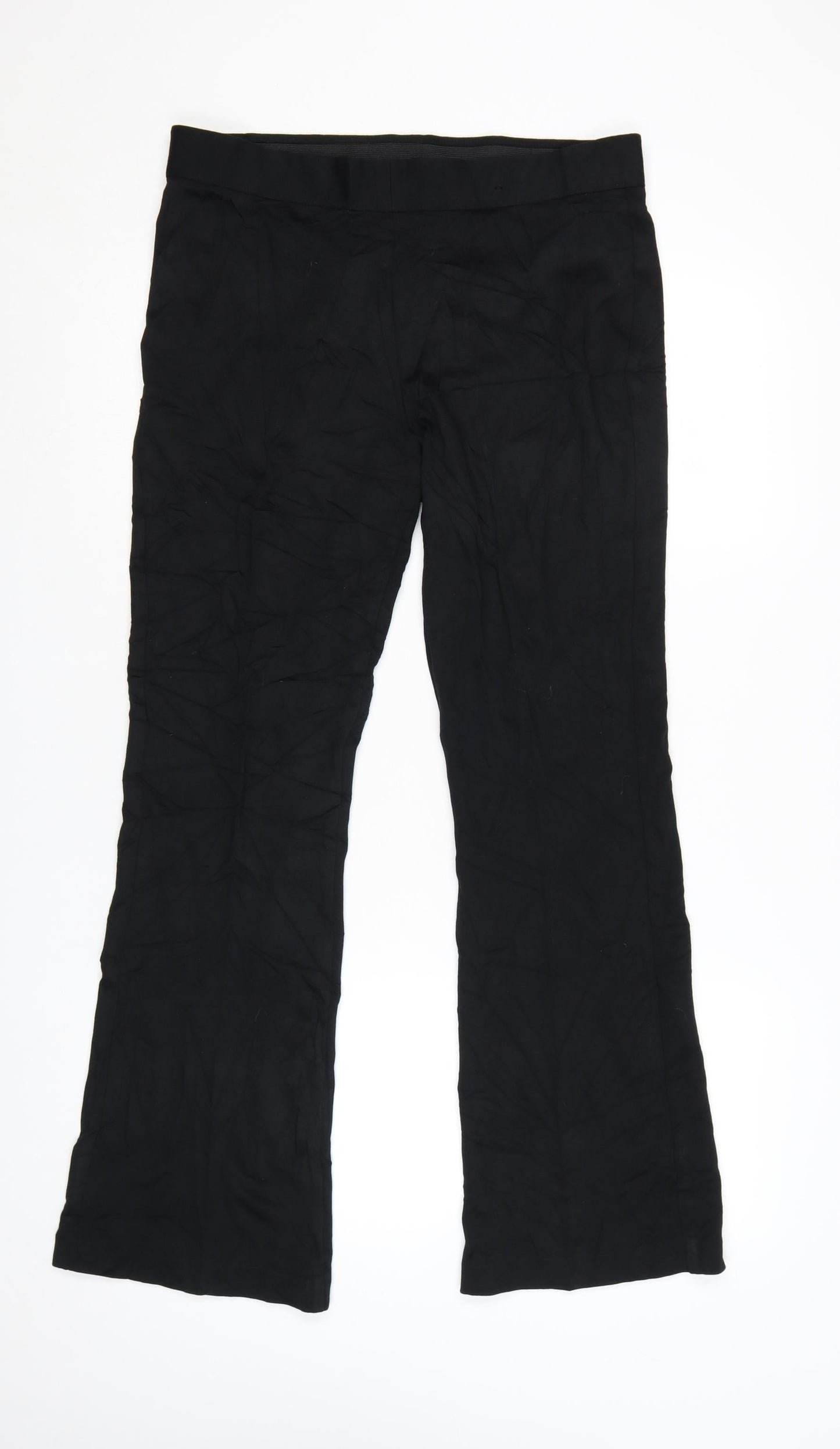 Marks and Spencer Women Black Size 14 Stretch Jersey Leggings