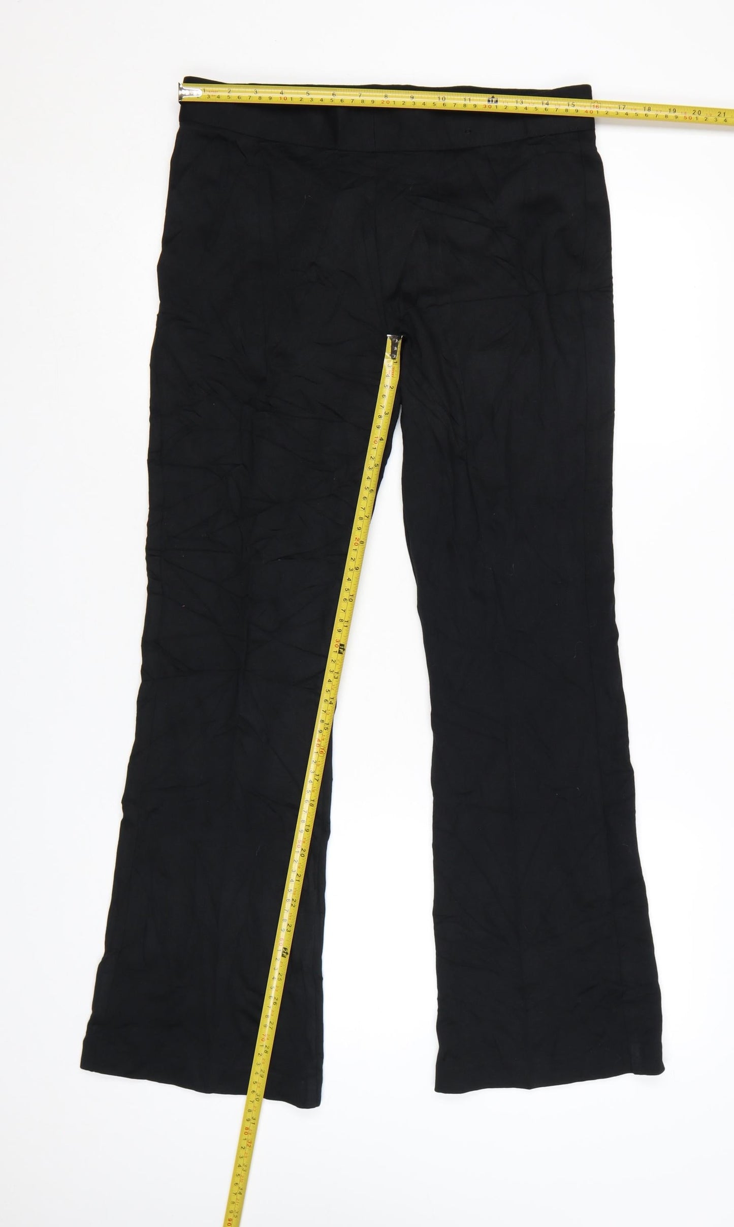 Marks and Spencer Women Black Size 14 Stretch Jersey Leggings