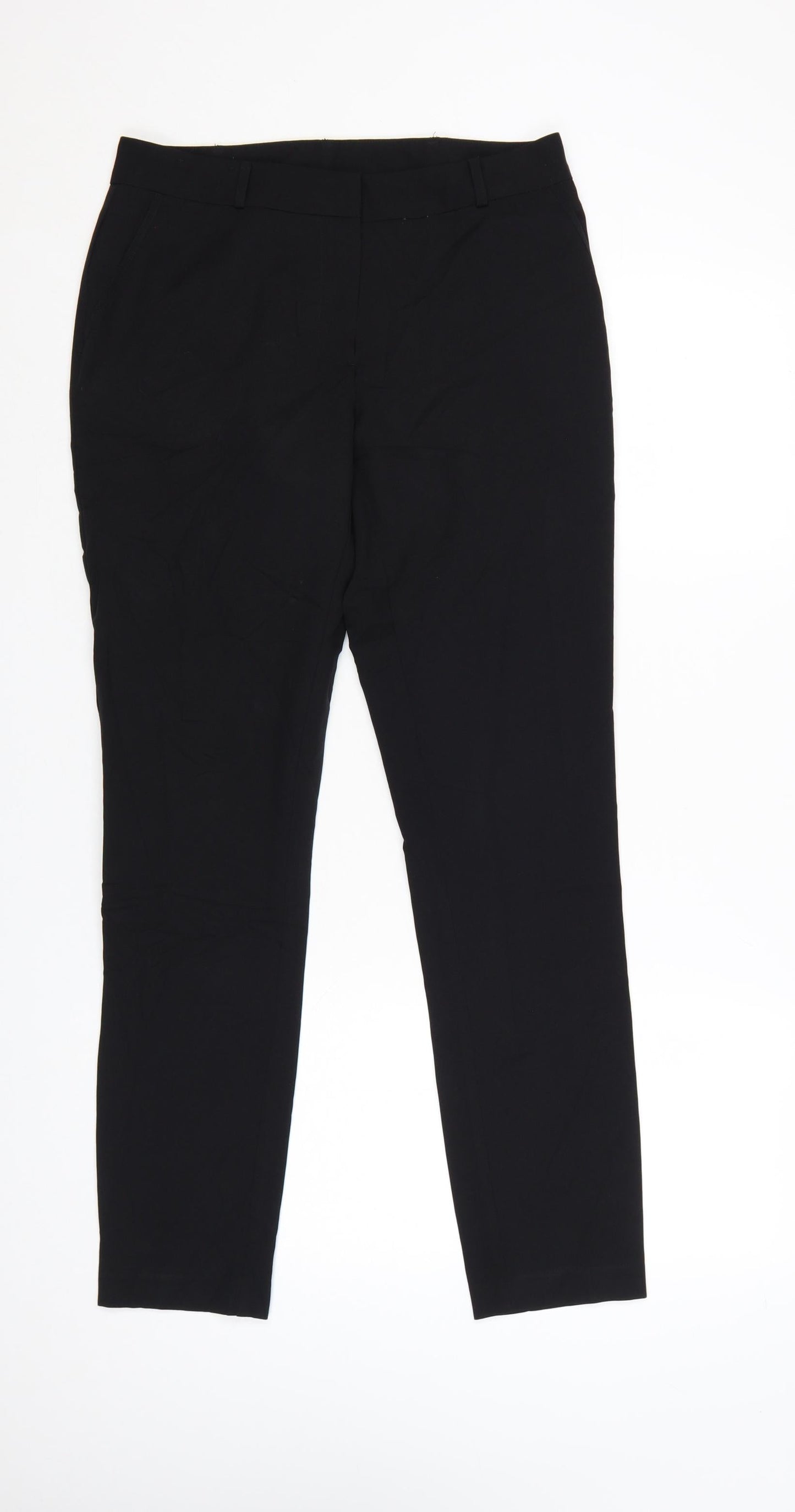 New Look Womens Black Size 10 Slim Fit Ankle Trousers