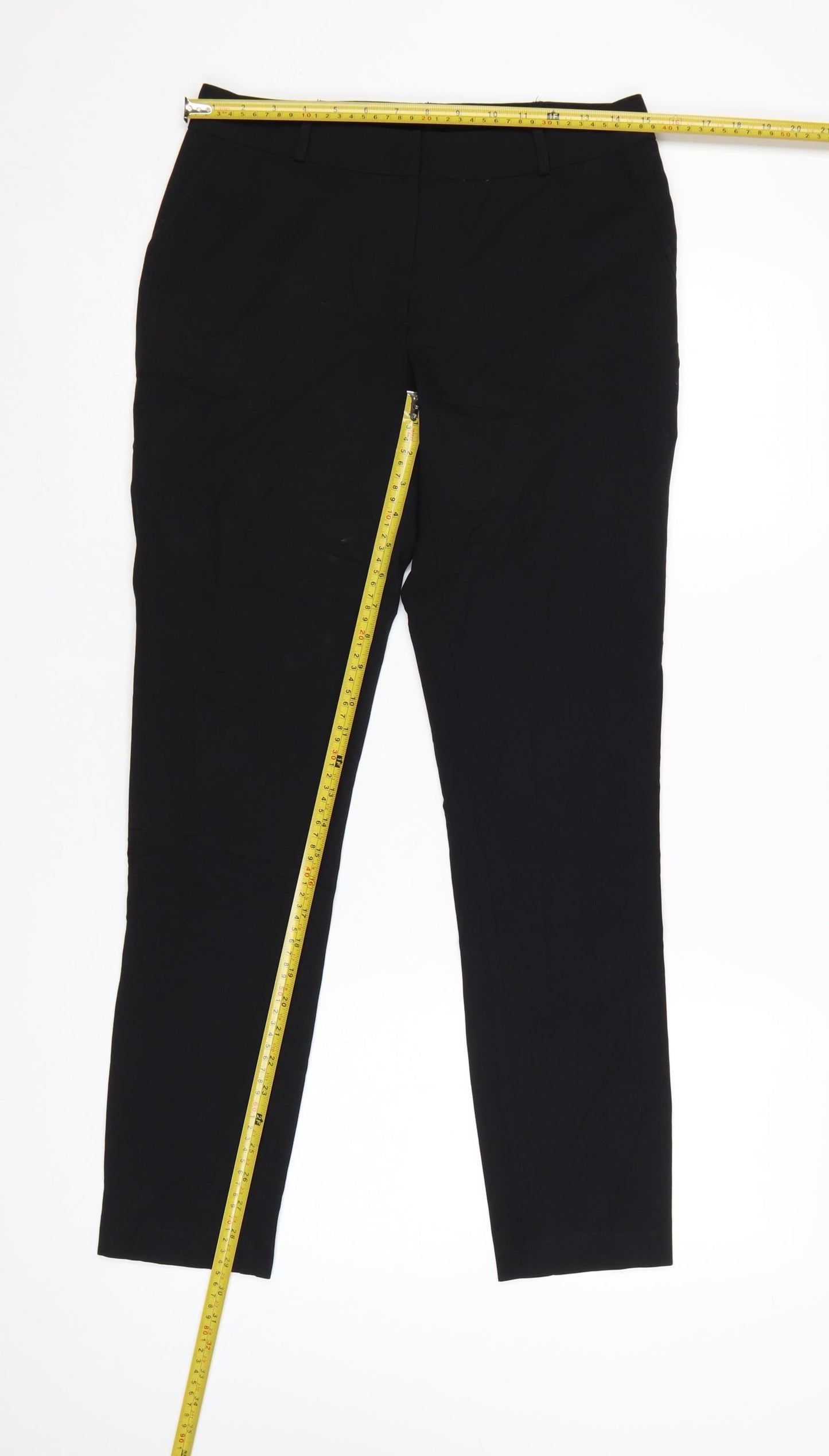 New Look Womens Black Size 10 Slim Fit Ankle Trousers