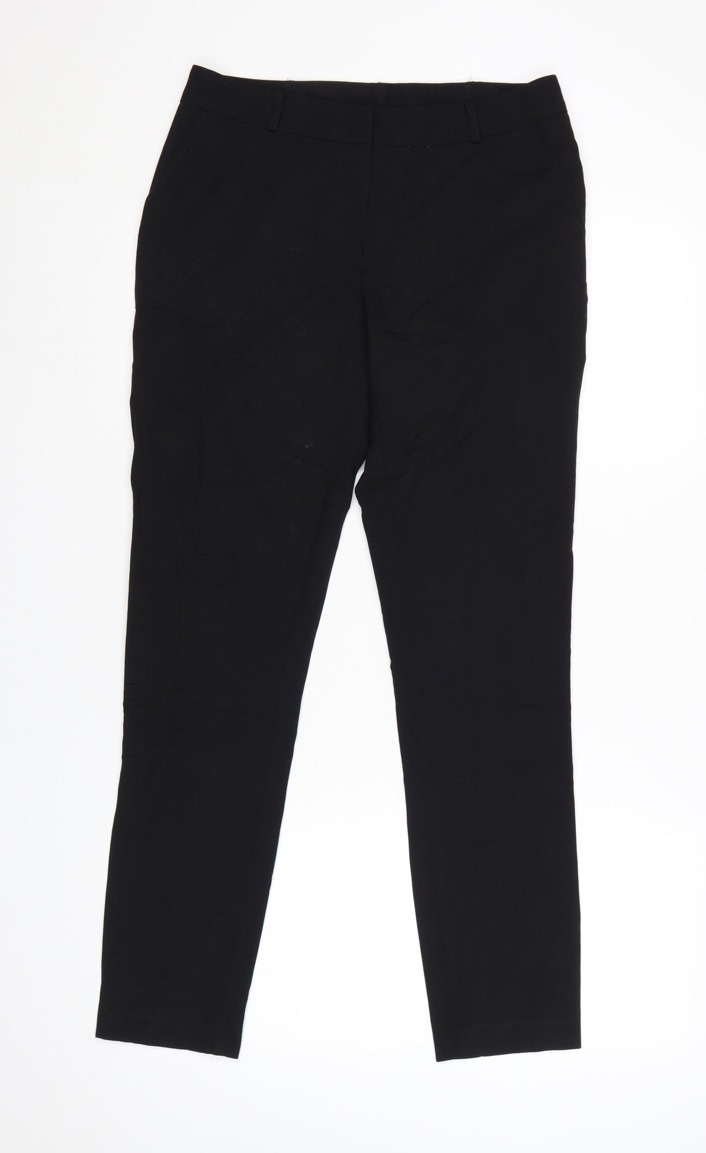 New Look Womens Black Size 10 Slim Fit Ankle Trousers