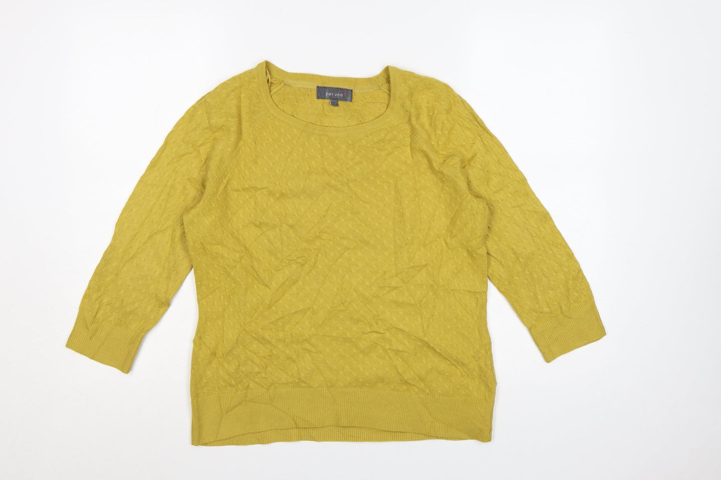 Marks and Spencer Per Una Women Yellow Size 10 Knit Pullover Jumper