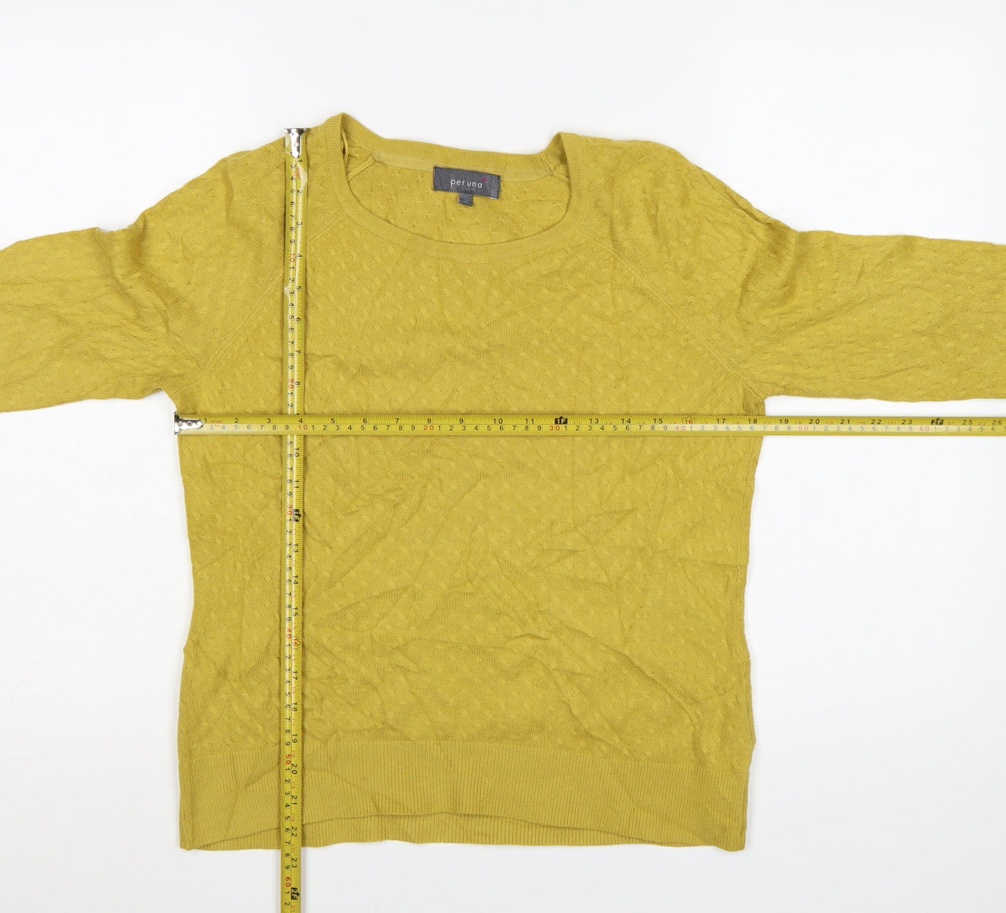 Marks and Spencer Per Una Women Yellow Size 10 Knit Pullover Jumper