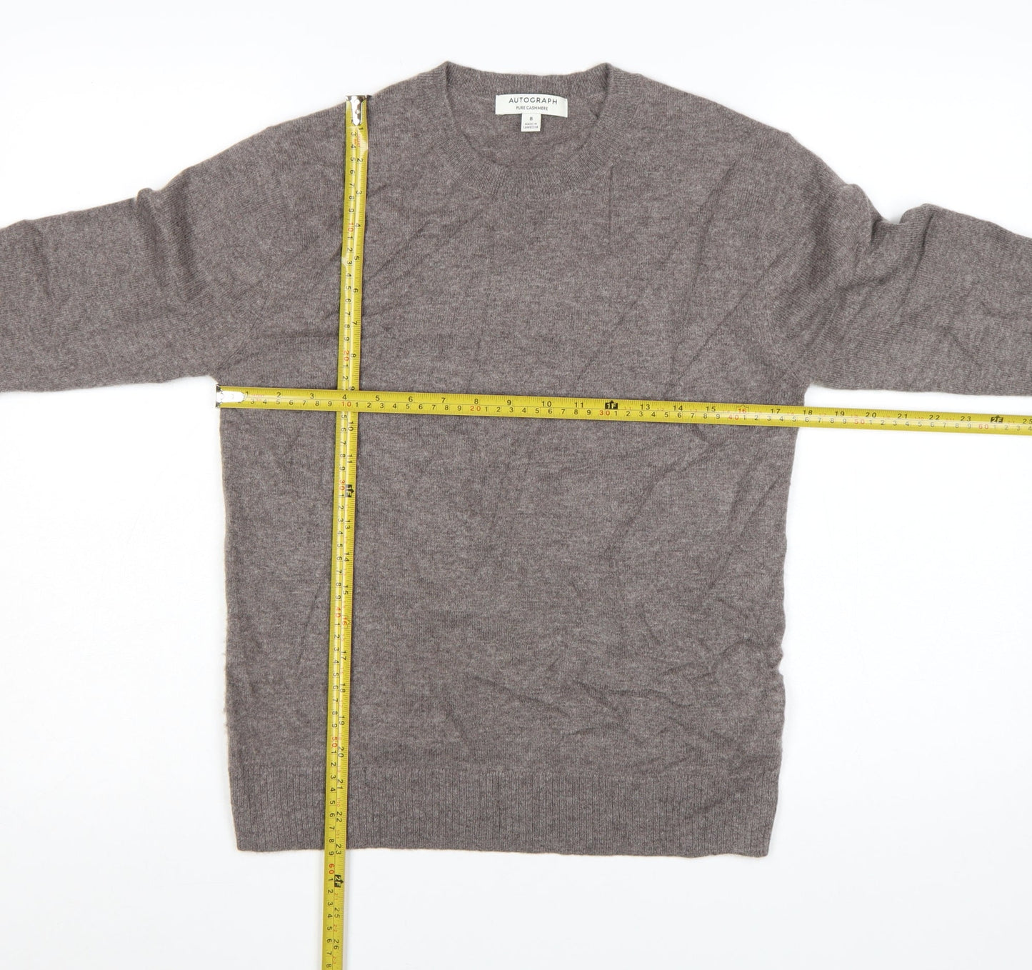 Marks and Spencer Autograph Men's Brown Cashmere Jumper Size S