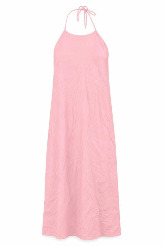 Zara Women’s Pink Halter Neck Long Satin Slip Dress M