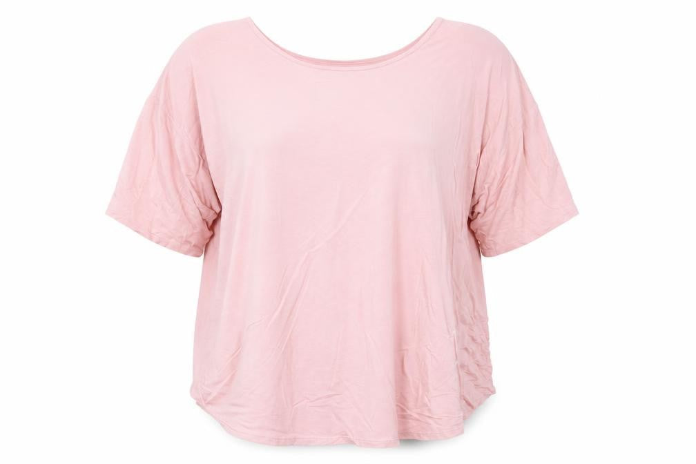 DKNY Women’s Pink Relaxed Fit Jersey T-Shirt XL