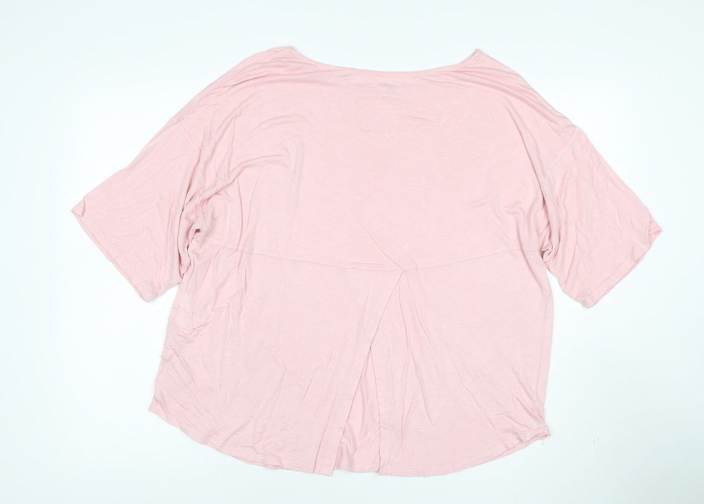 DKNY Women’s Pink Relaxed Fit Jersey T-Shirt XL