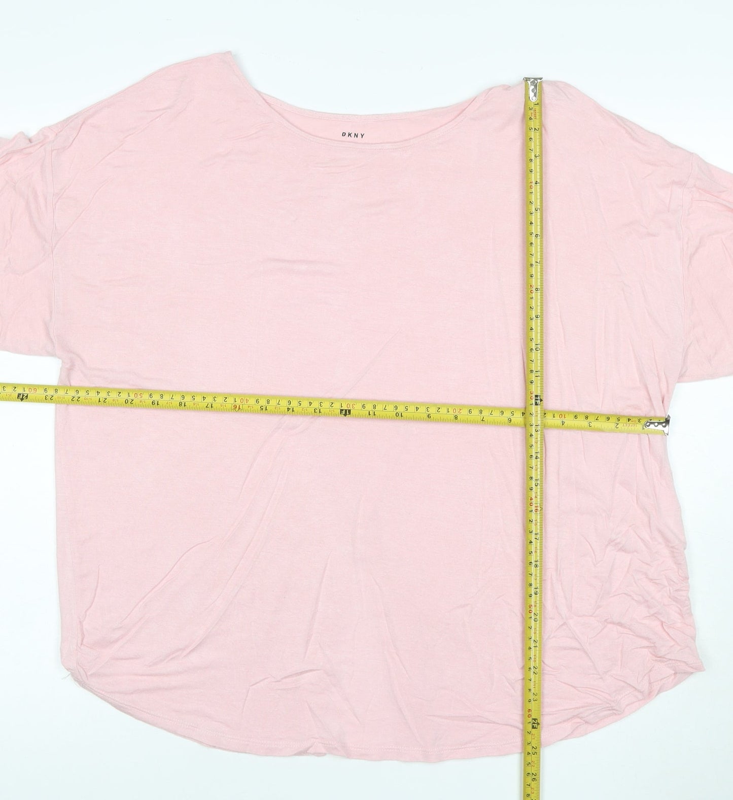 DKNY Women’s Pink Relaxed Fit Jersey T-Shirt XL