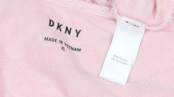 DKNY Women’s Pink Relaxed Fit Jersey T-Shirt XL