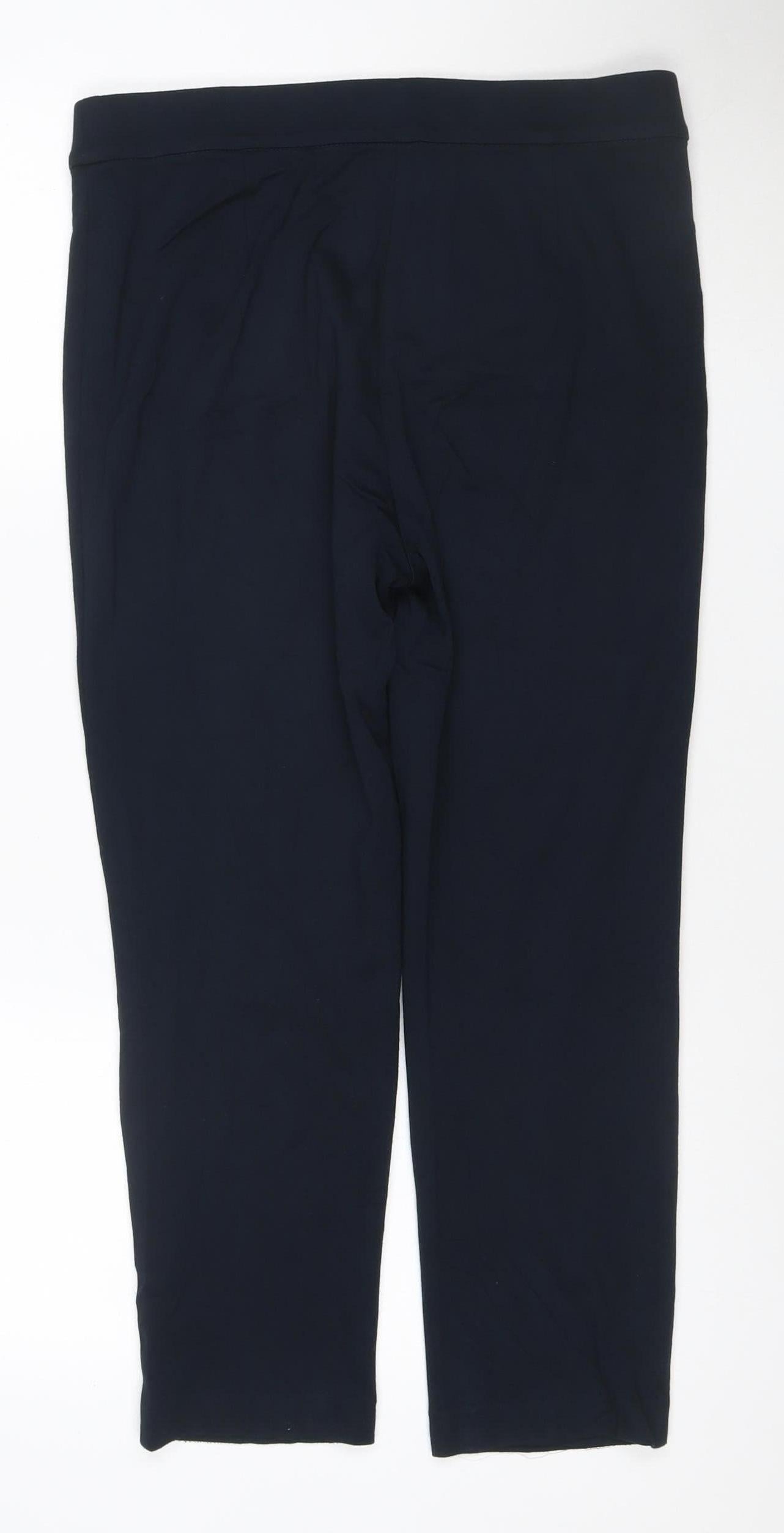 Marks and Spencer Womens Black Size 14 Jersey Leggings Short Length