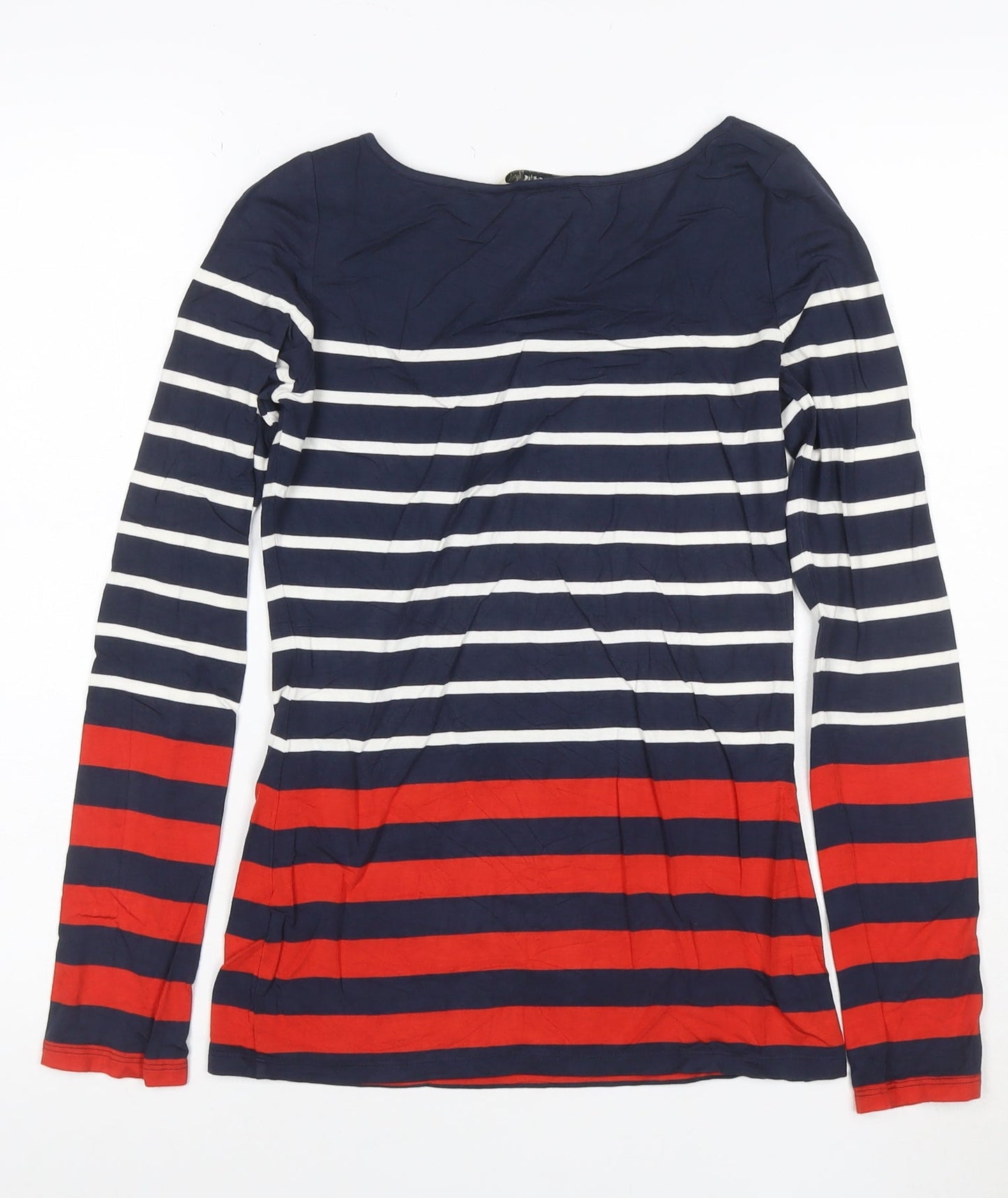 Oasis Women’s Multicoloured Striped Long Sleeve Jersey Top S