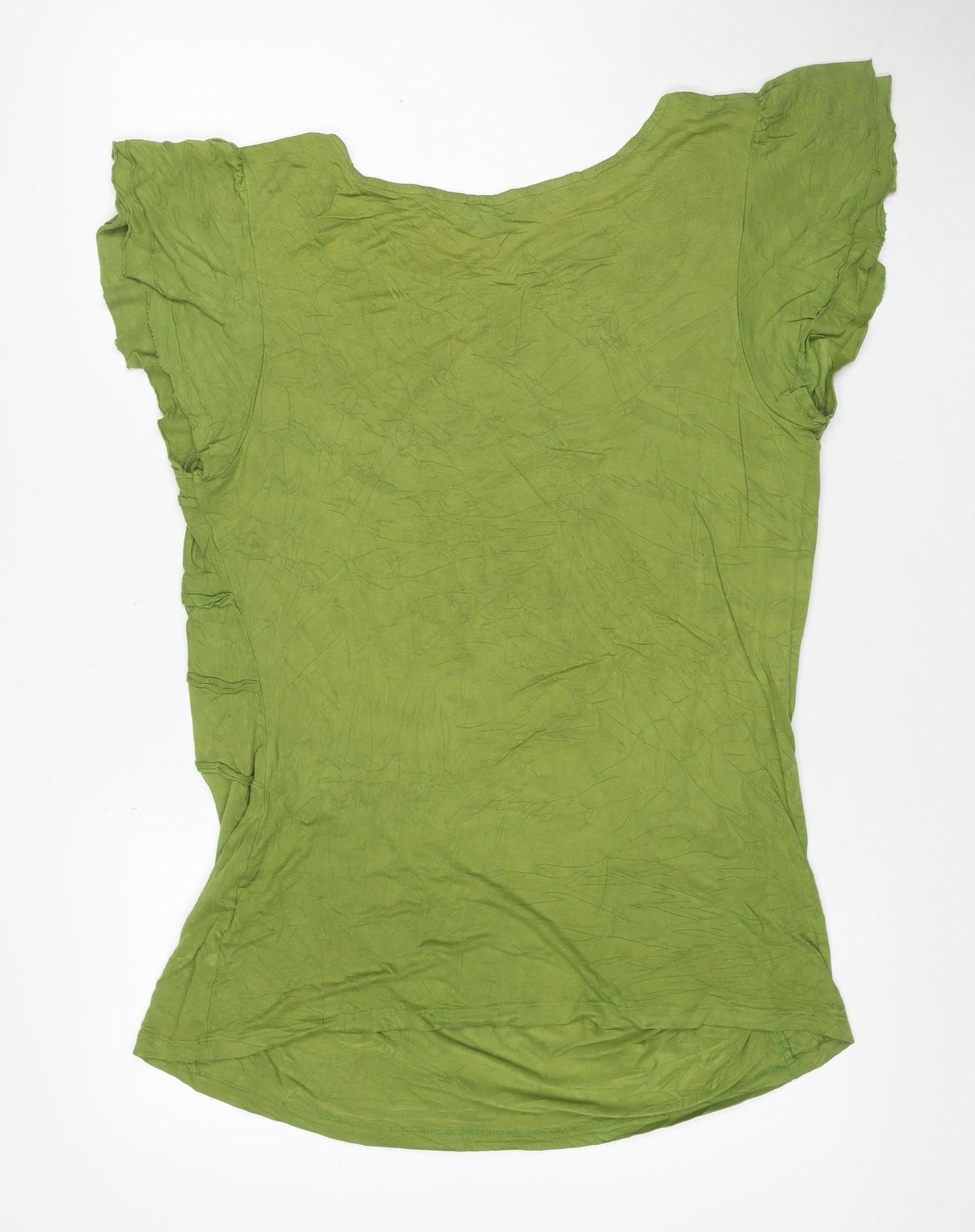 Jasper Conran Women Green Size 16 Viscose Stretch T-Shirt