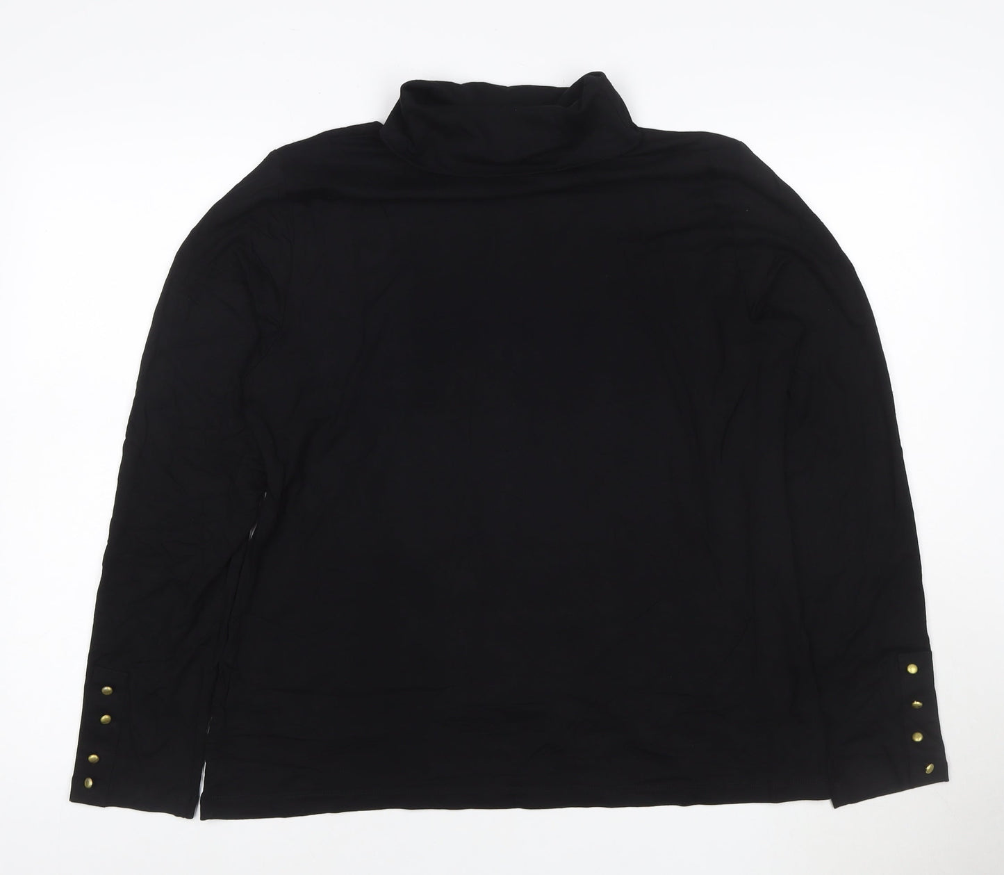 Joe Browns Women’s Black Roll Neck Long Sleeve Top Size 14