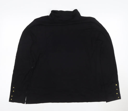 Joe Browns Women’s Black Roll Neck Long Sleeve Top Size 14