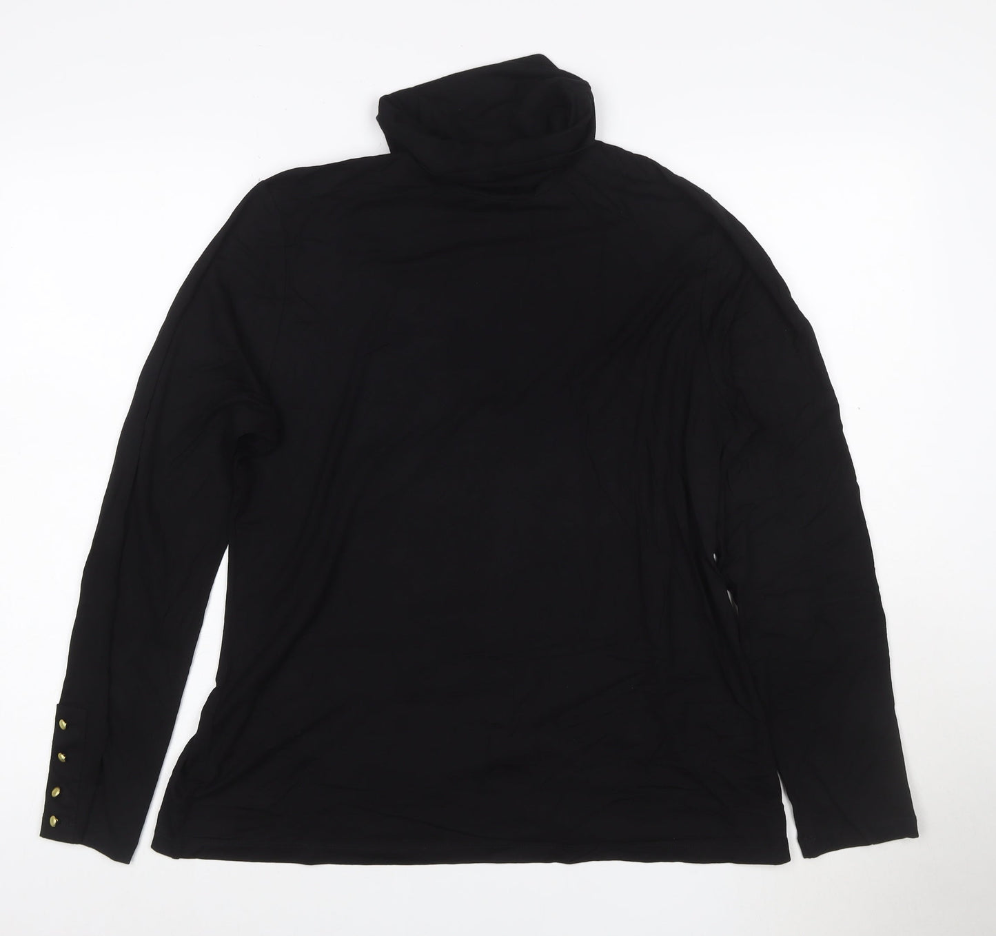 Joe Browns Women’s Black Roll Neck Long Sleeve Top Size 14