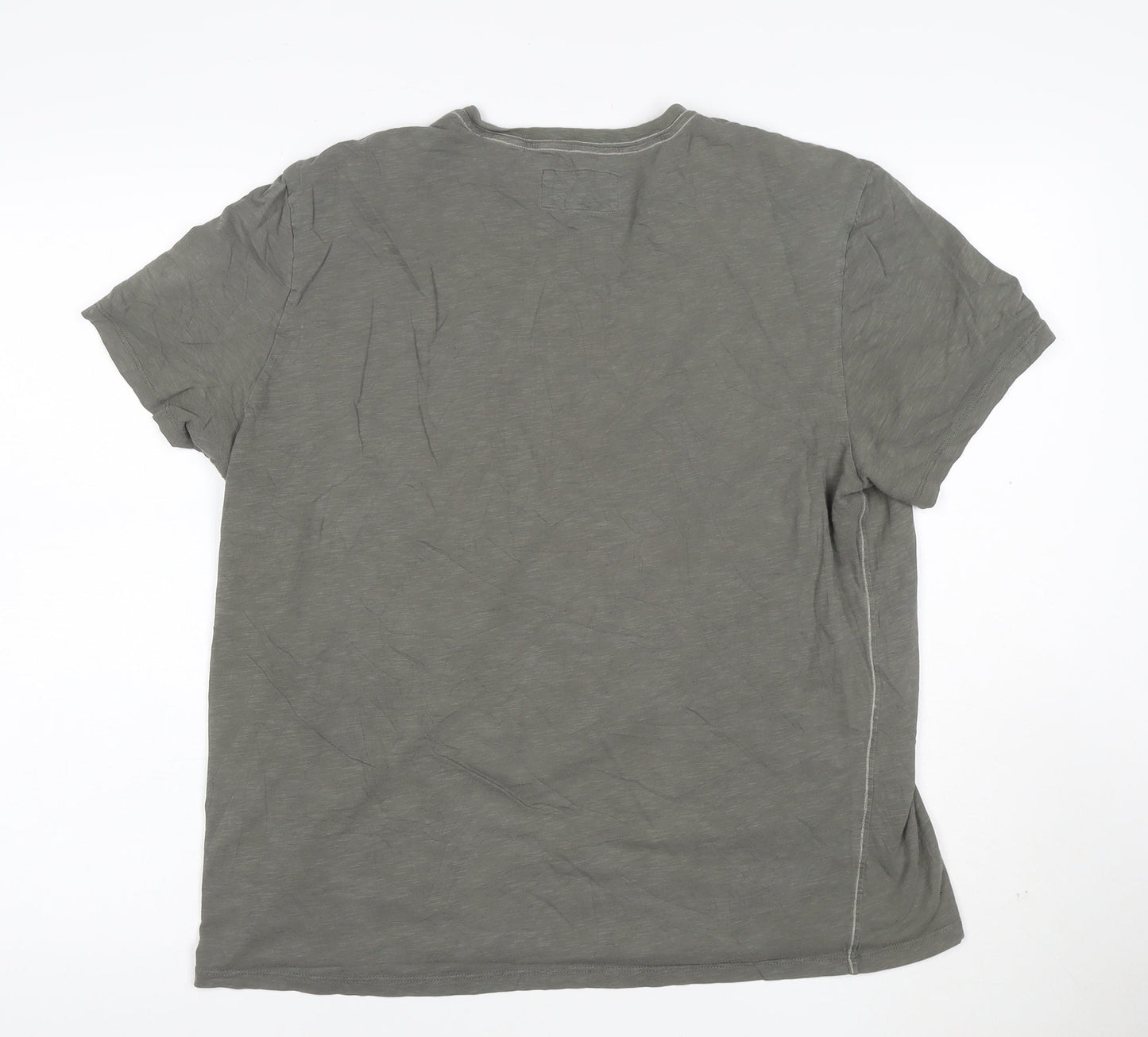 Calvin Klein Men's Grey Graphic Short Sleeve Cotton T-Shirt Size L