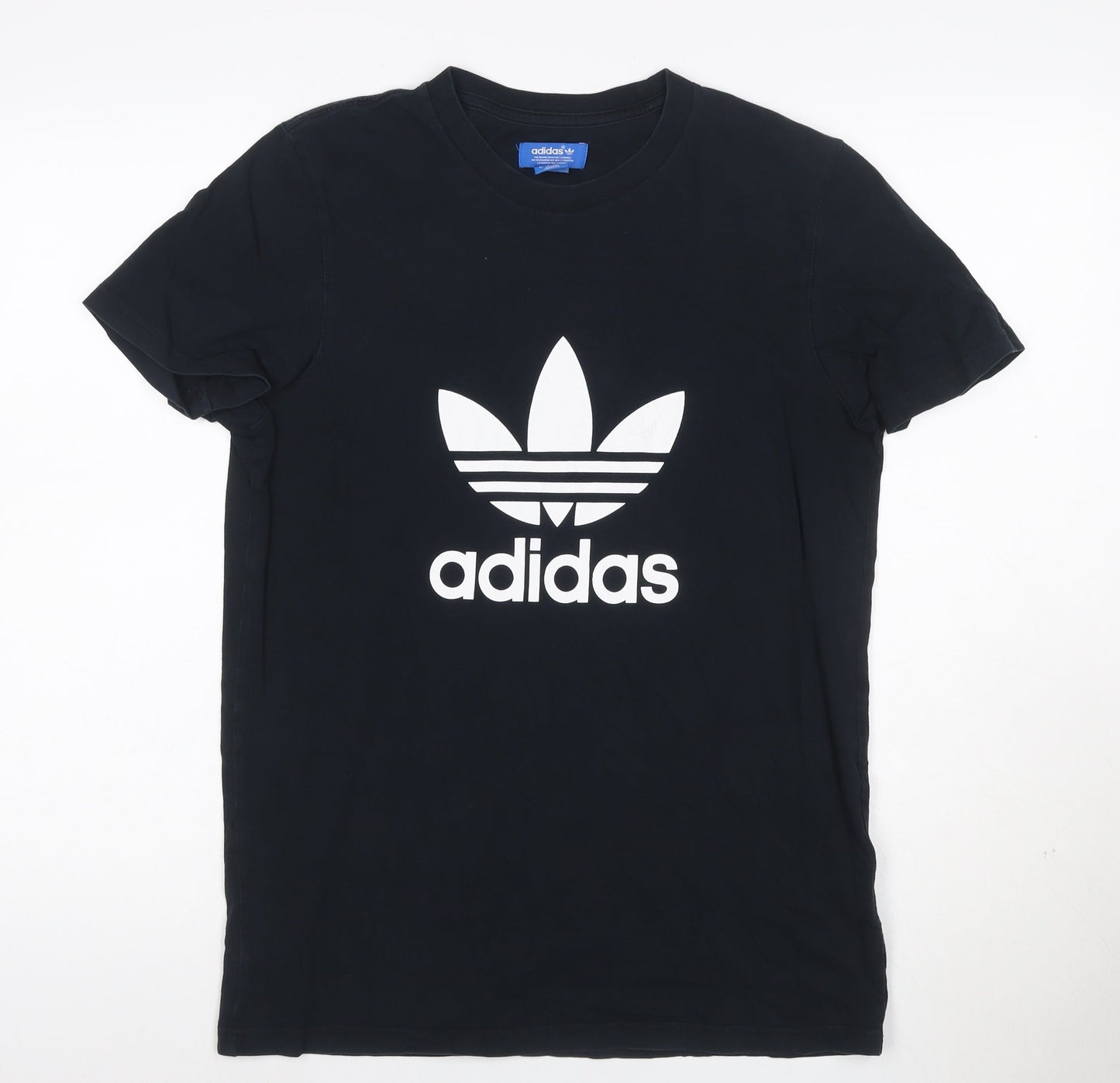 Adidas Mens Black Crew Neck Short Sleeve Cotton T-Shirt M