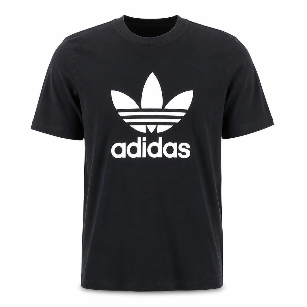 Adidas Mens Black Crew Neck Short Sleeve Cotton T-Shirt M