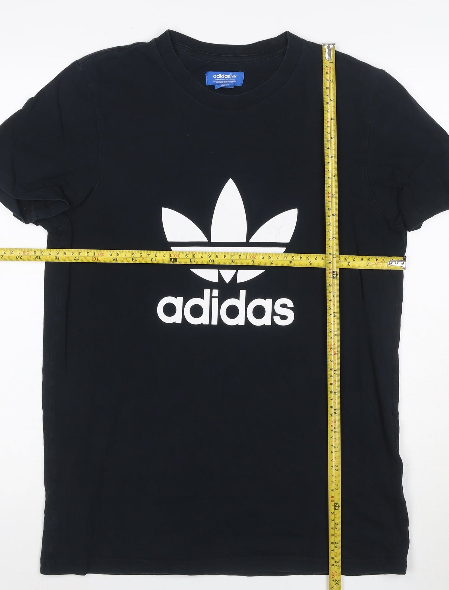 Adidas Mens Black Crew Neck Short Sleeve Cotton T-Shirt M