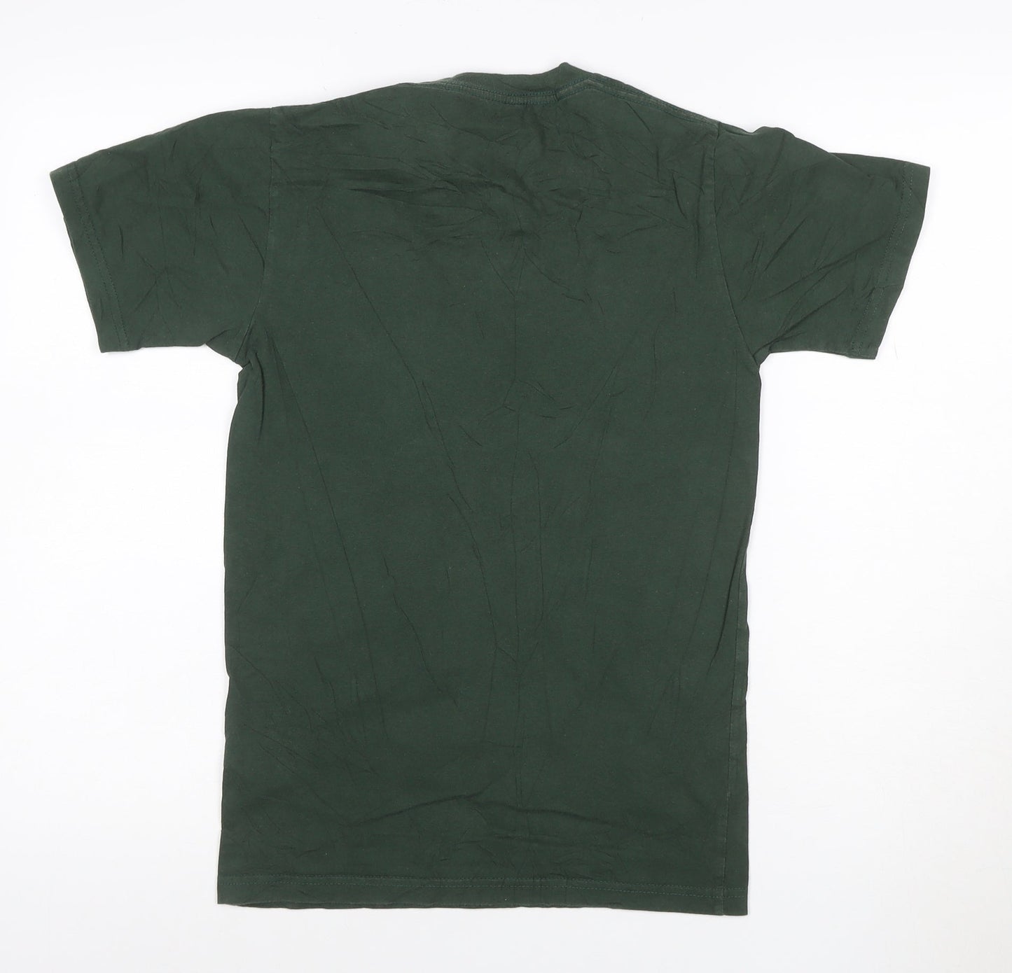 Vans Men's Green XS Graphic Logo Cotton Crew Neck T-Shirt