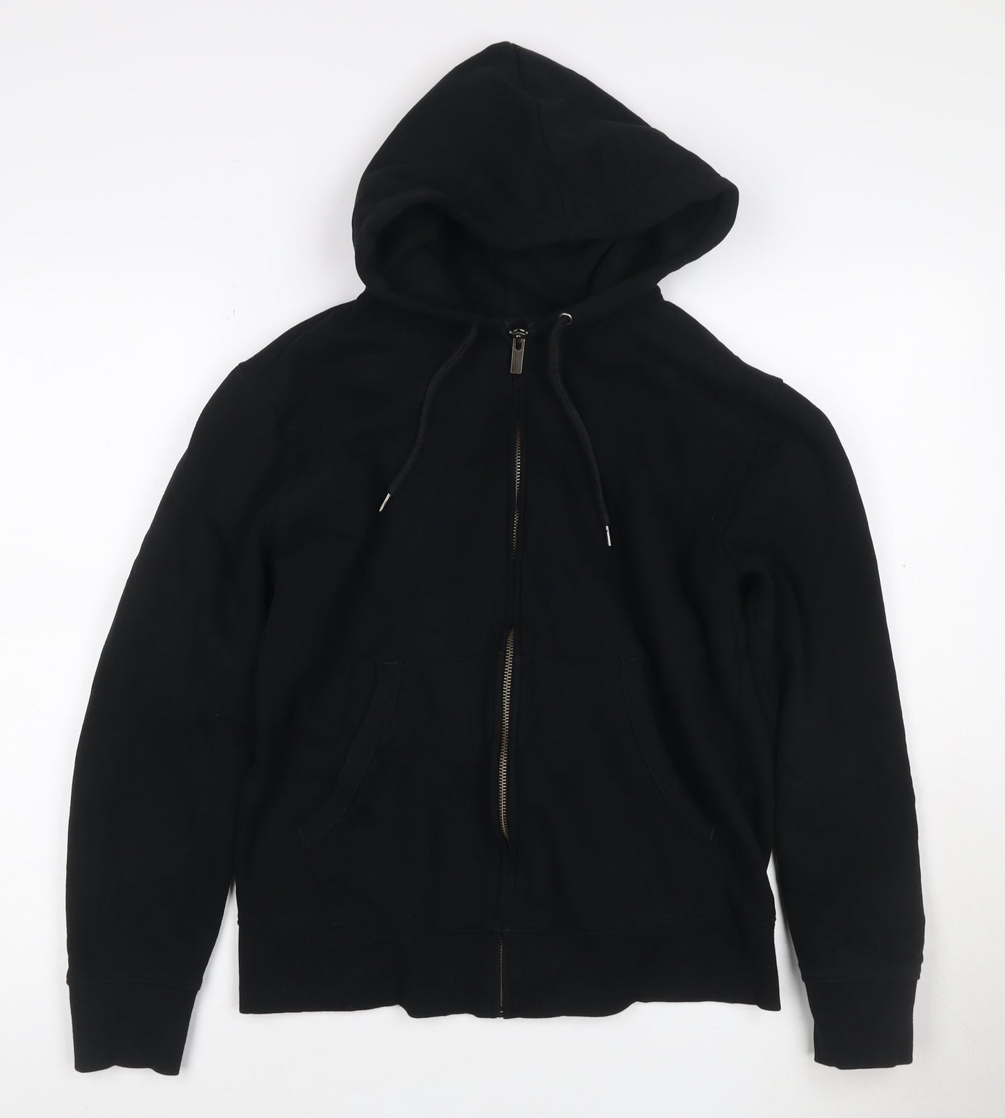 Marks and Spencer Men's Black Full Zip Hoodie Size S