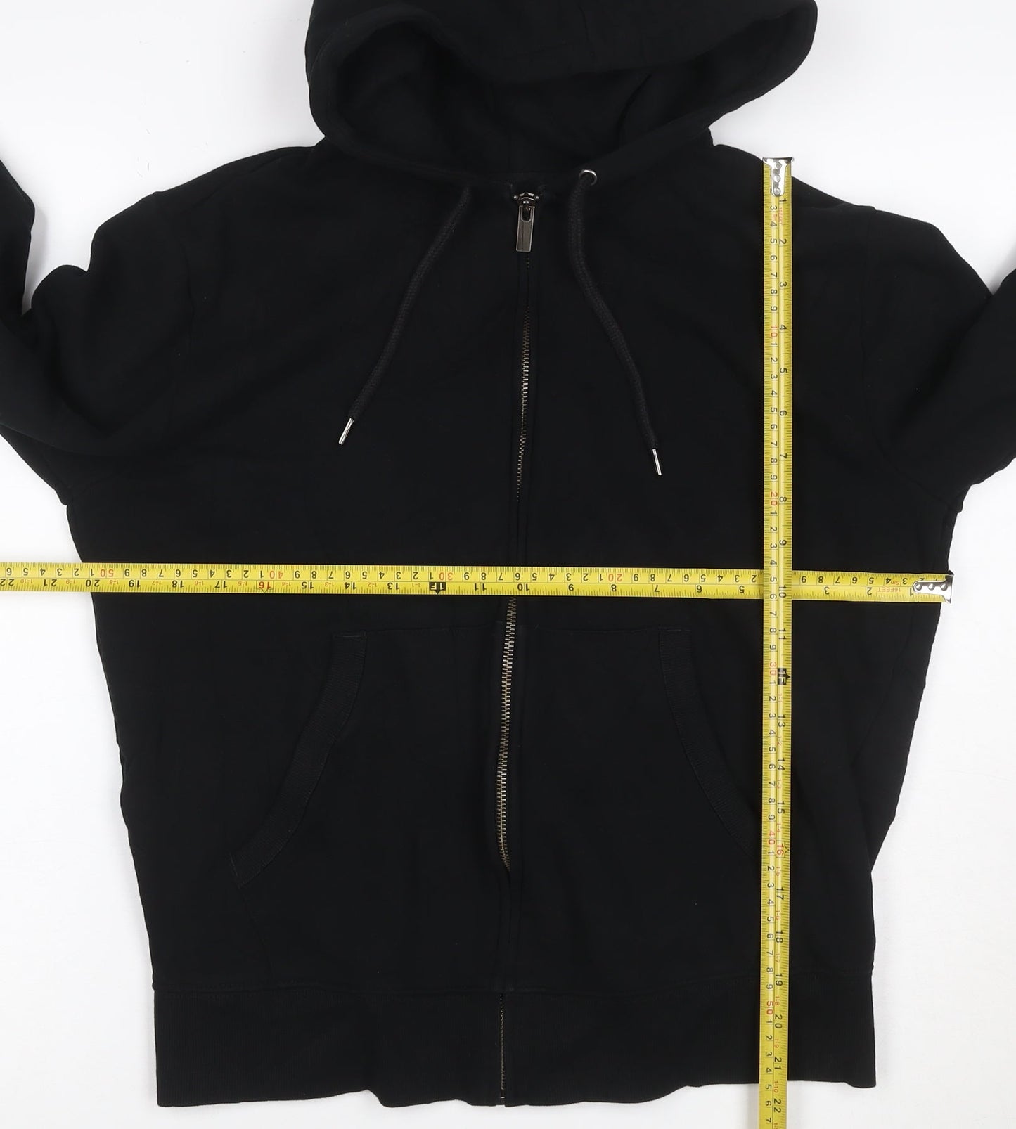 Marks and Spencer Men's Black Full Zip Hoodie Size S