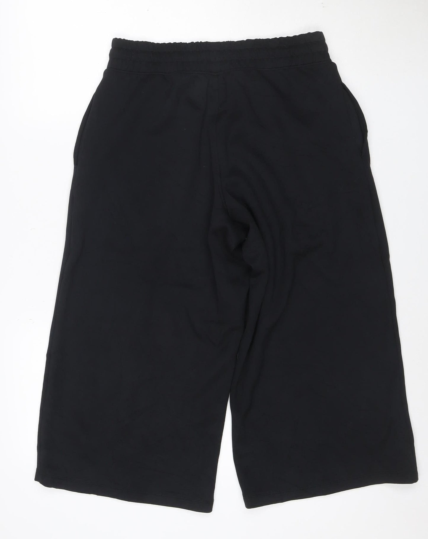 Marks and Spencer Goodmove Women's Black Size 12 Wide-Leg Activewear Trousers